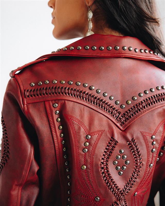 Cossette Jacket - Smoldering Ruby Jackets Western Fashion by Lane