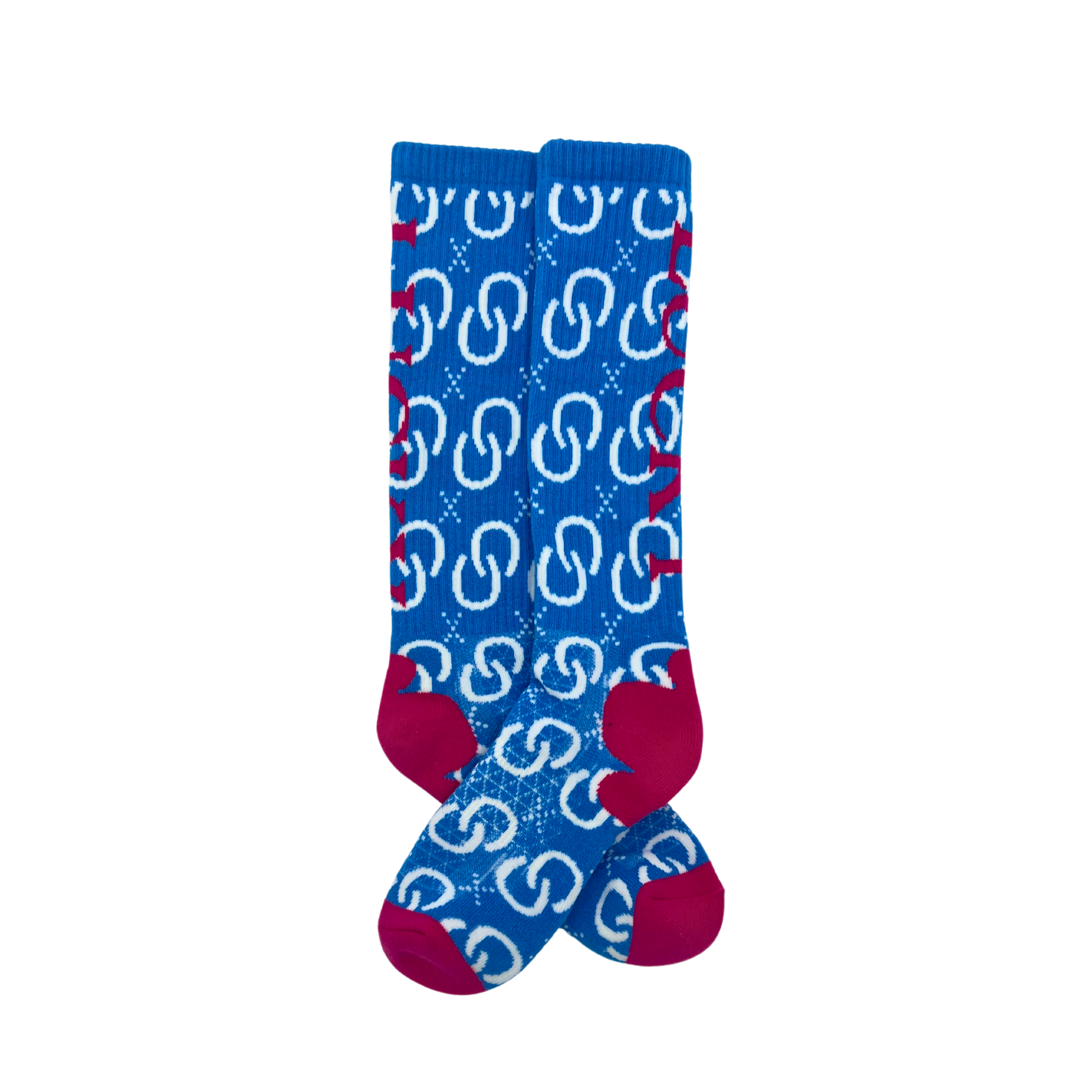 High Maintenance Cowgirl Sky Blue Performance Socks