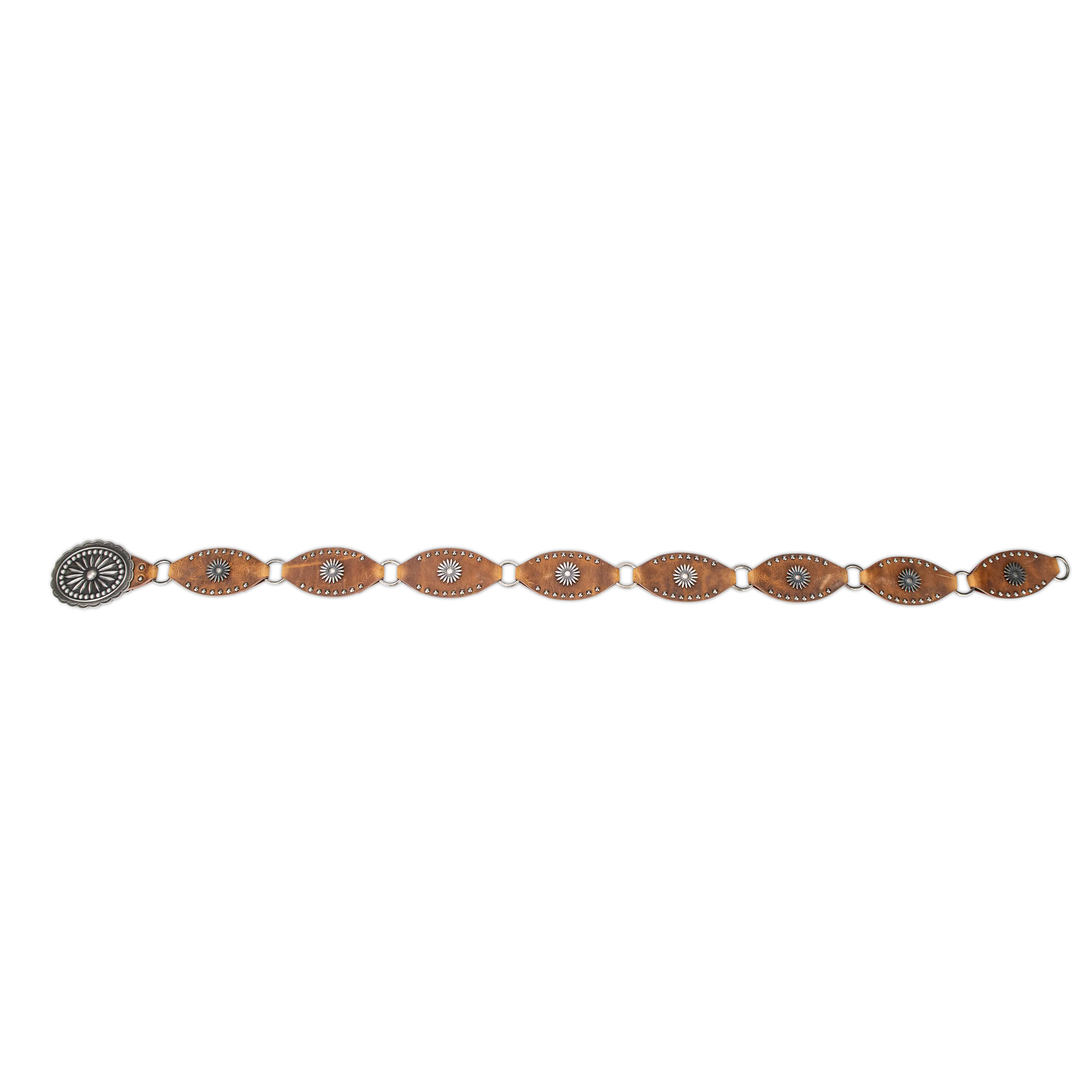 Lane Silver Disc Belt - Desert Clay Belt Western Fashion by Lane
