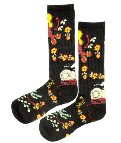 Fringe Nudie Black Performance Socks Women's Mid-Calf Socks Western Fashion by Lane