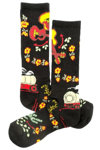Fringe Nudie Black Performance Socks Women's Mid-Calf Socks Western Fashion by Lane