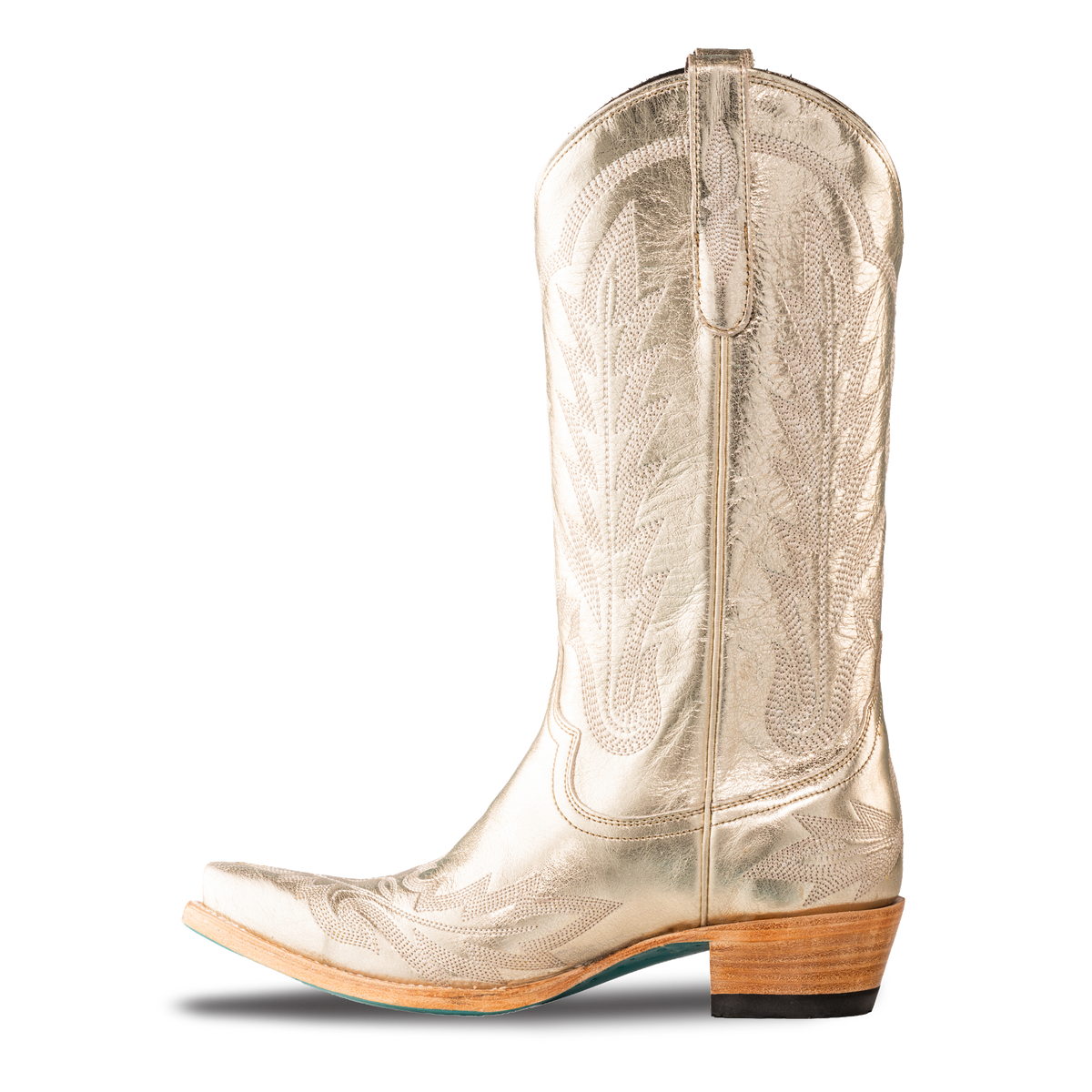Lexington Boot - Champagne Metallic Lane Boots