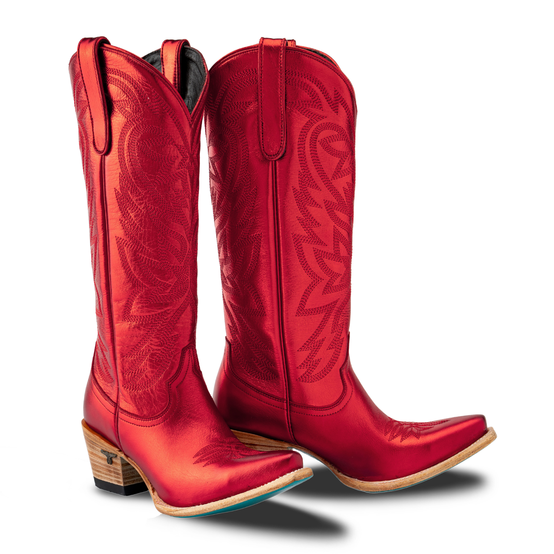 Smokeshow Boot - Red Metallic Ladies Boot Western Fashion by Lane