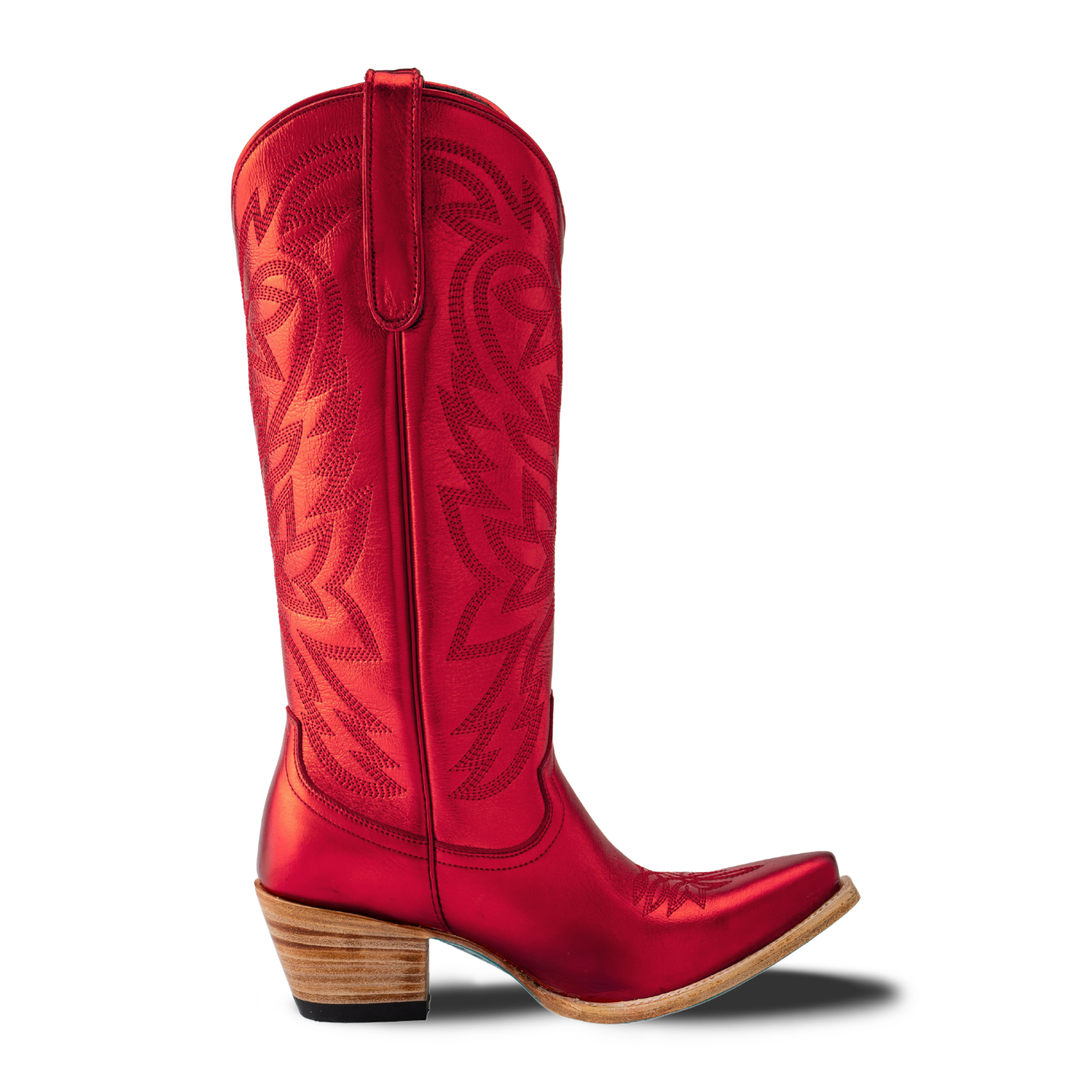 Smokeshow Boot - Red Metallic Ladies Boot Western Fashion by Lane