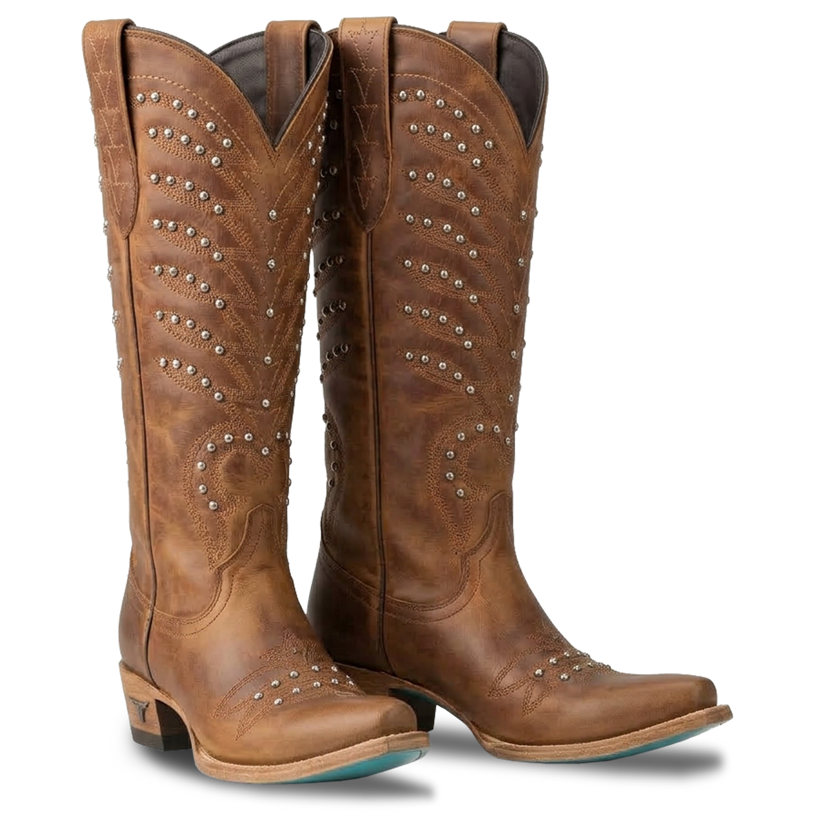 Studded Squash Blossom Boot - Desert Clay Ladies Boot Western Fashion by Lane