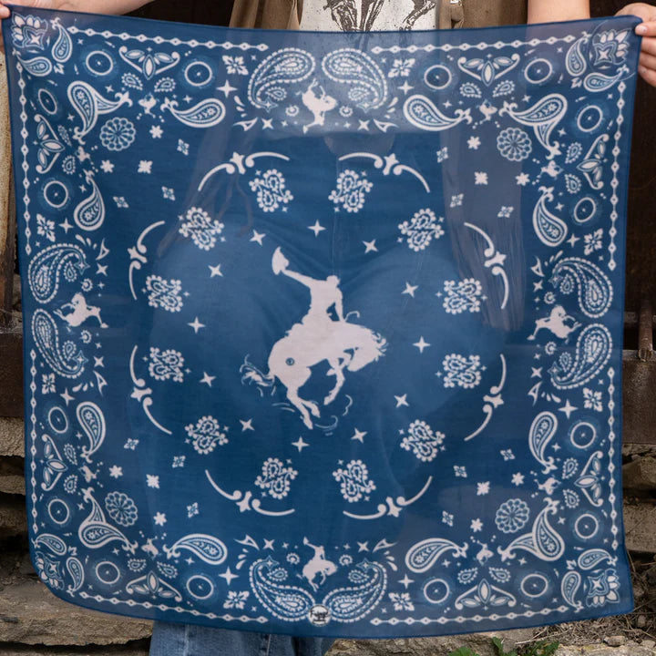 Renegade Shorty Bandana - Navy Scarves Western Fashion by Lane