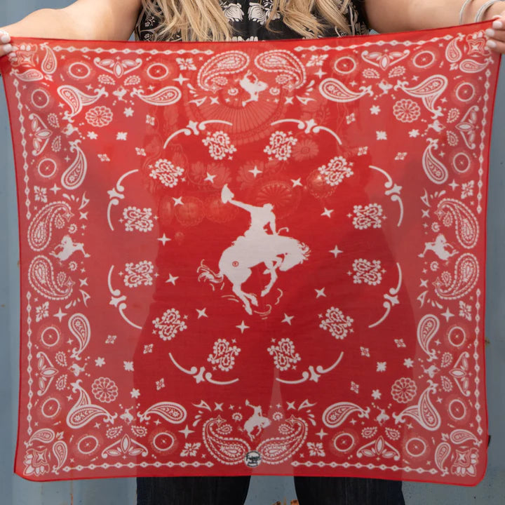 Renegade Shorty Bandana - Red Scarves Western Fashion by Lane