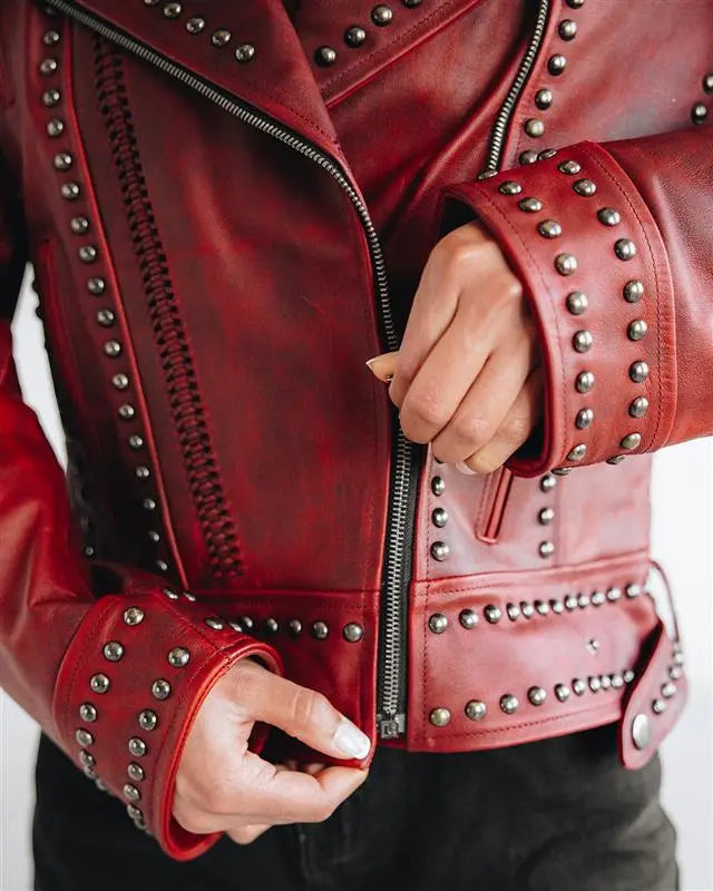 Cossette Jacket - Smoldering Ruby Jackets Western Fashion by Lane
