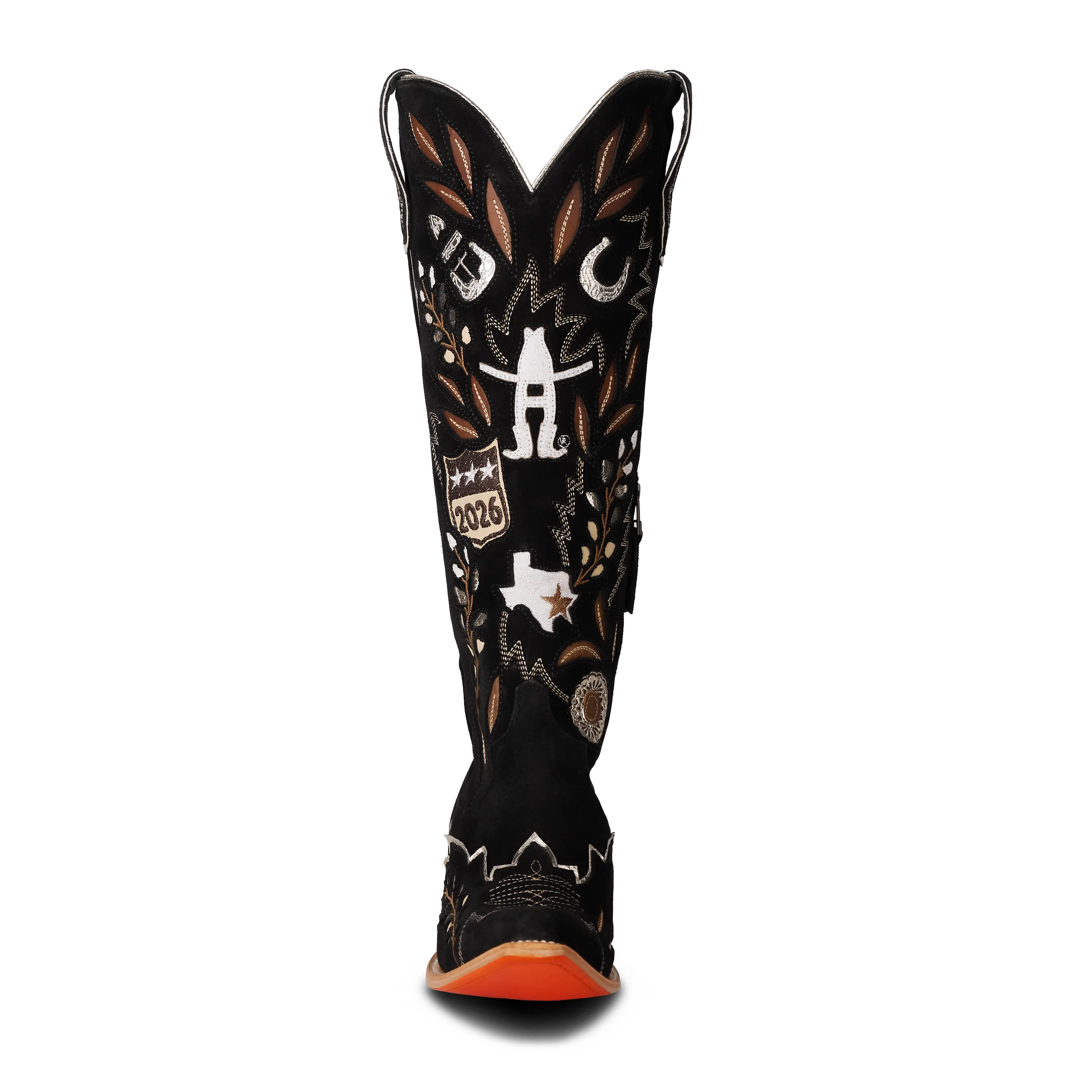RODEOHOUSTON® Women's Knee High 2026 Limited Edition - Jet Black **FINAL SALE** Ladies Boot Western Fashion by Lane