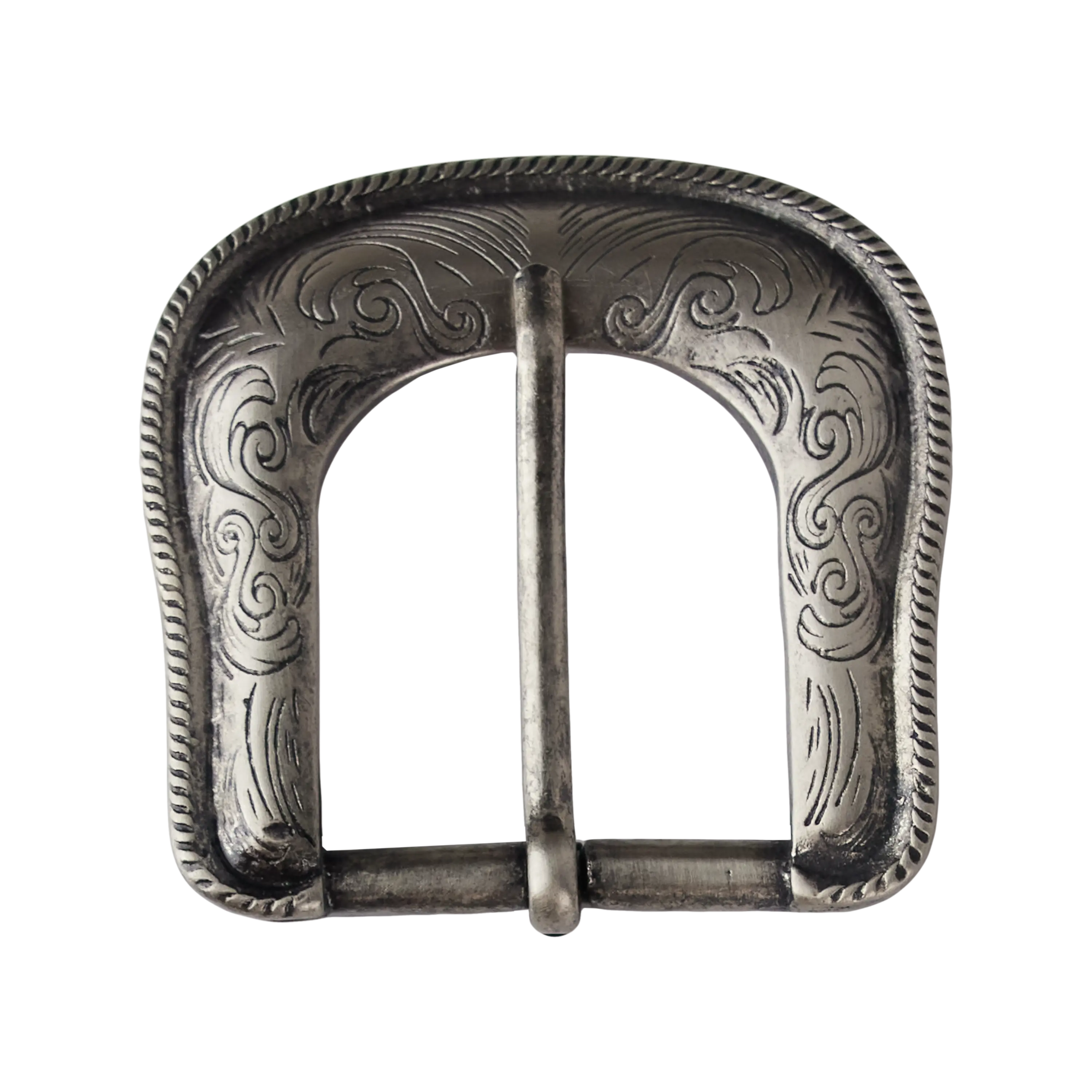 Belt Buckle - Silver Single Belt Western Fashion by Lane