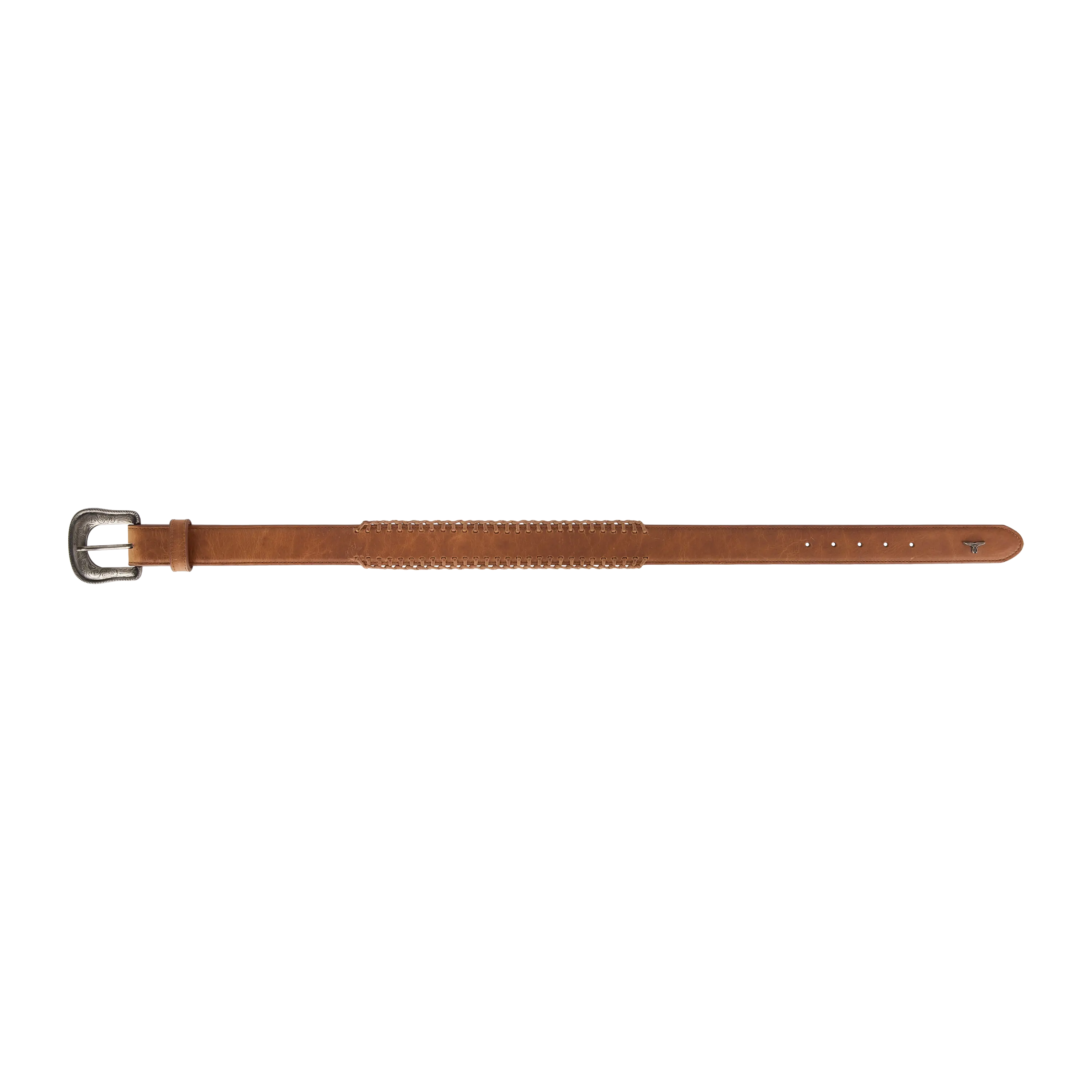 1.5 Woven Laced Belt with Single Buckle - Desert Clay Belt Western Fashion by Lane