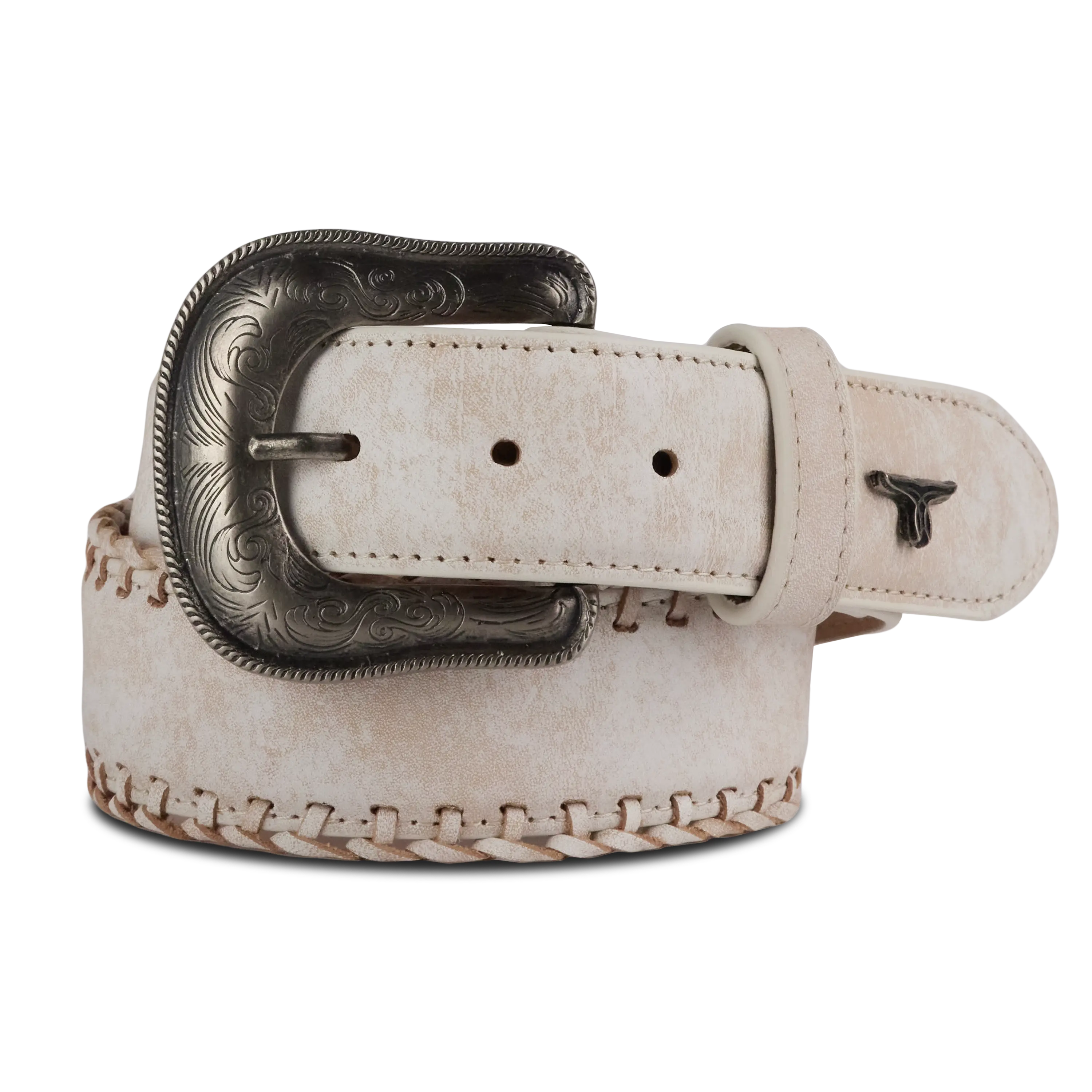 1.5 Woven Laced Belt with Single Buckle - Ceramic Crackle Belt Ceramic Crackle Western Fashion by Lane