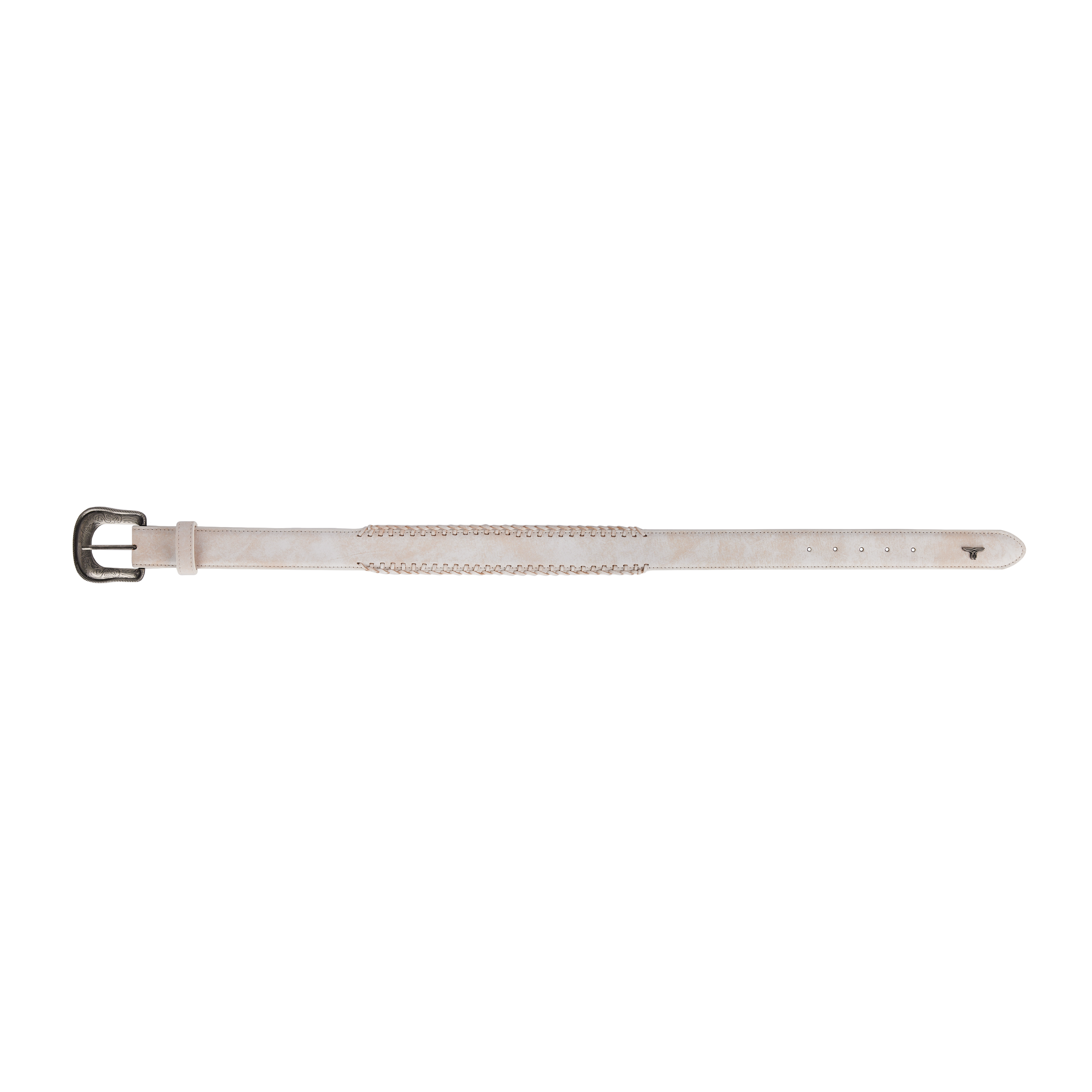 1.5 Woven Laced Belt with Single Buckle - Ceramic Crackle Belt Western Fashion by Lane