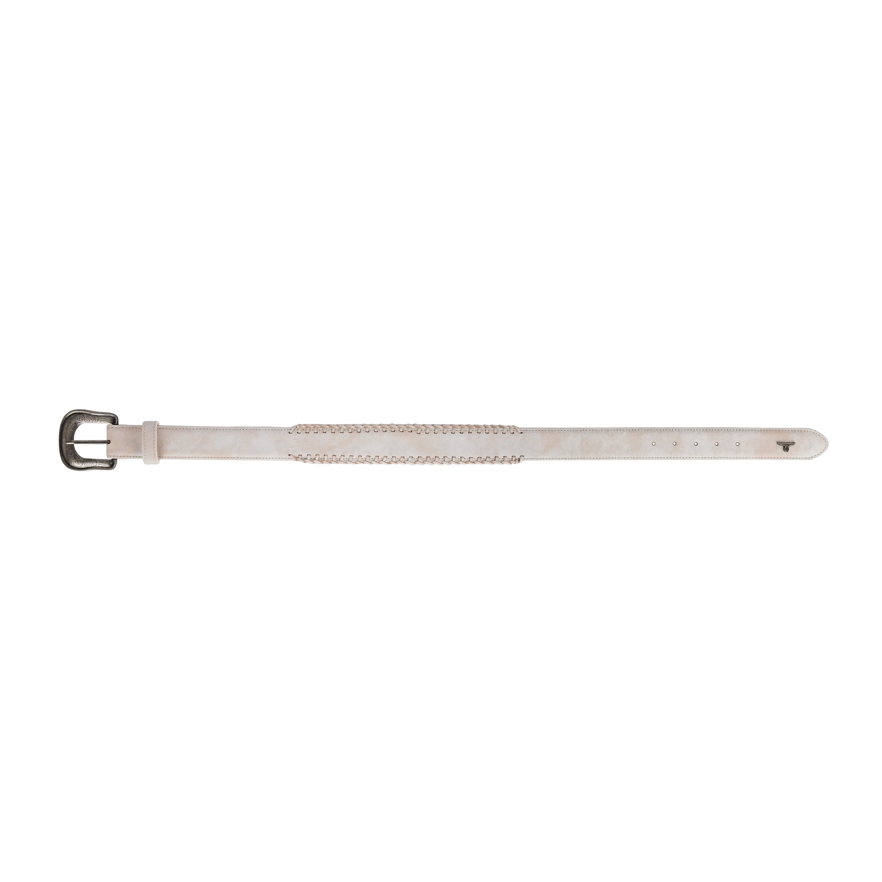 1.5 Woven Laced Belt with Single Buckle - Ceramic Crackle Belt Western Fashion by Lane