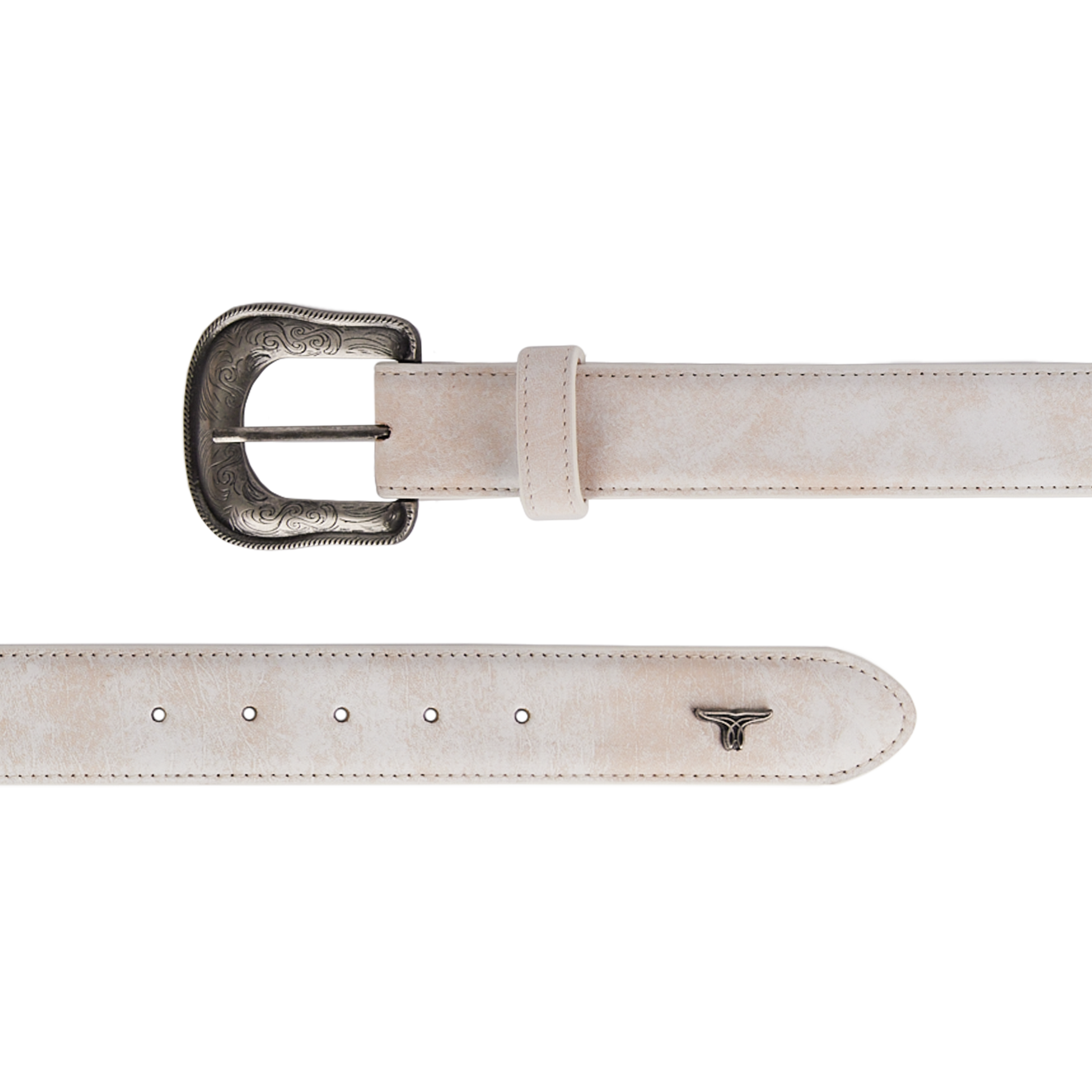 1.5 Woven Laced Belt with Single Buckle - Ceramic Crackle Belt Western Fashion by Lane