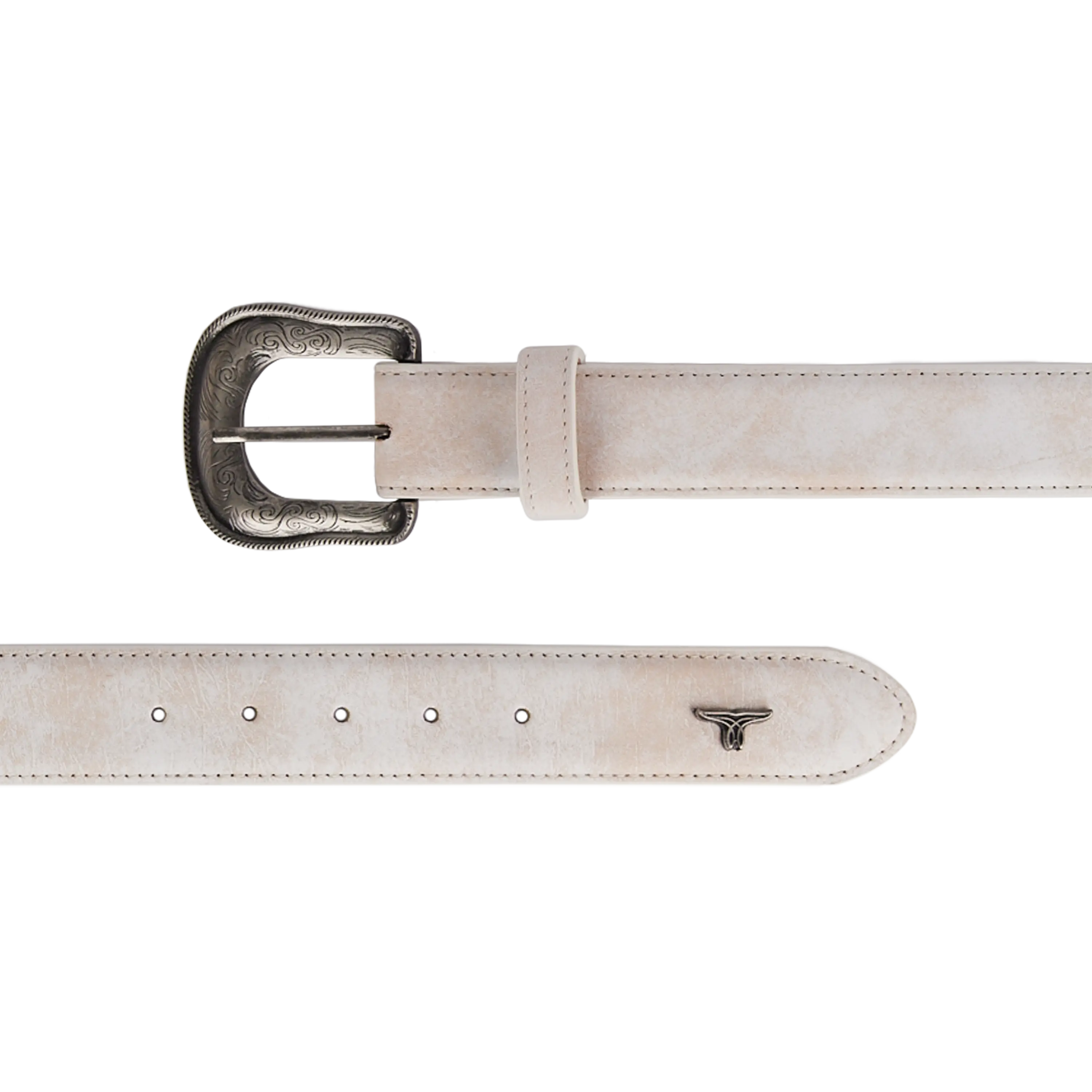1.5 Woven Laced Belt with Single Buckle - Ceramic Crackle Belt Western Fashion by Lane