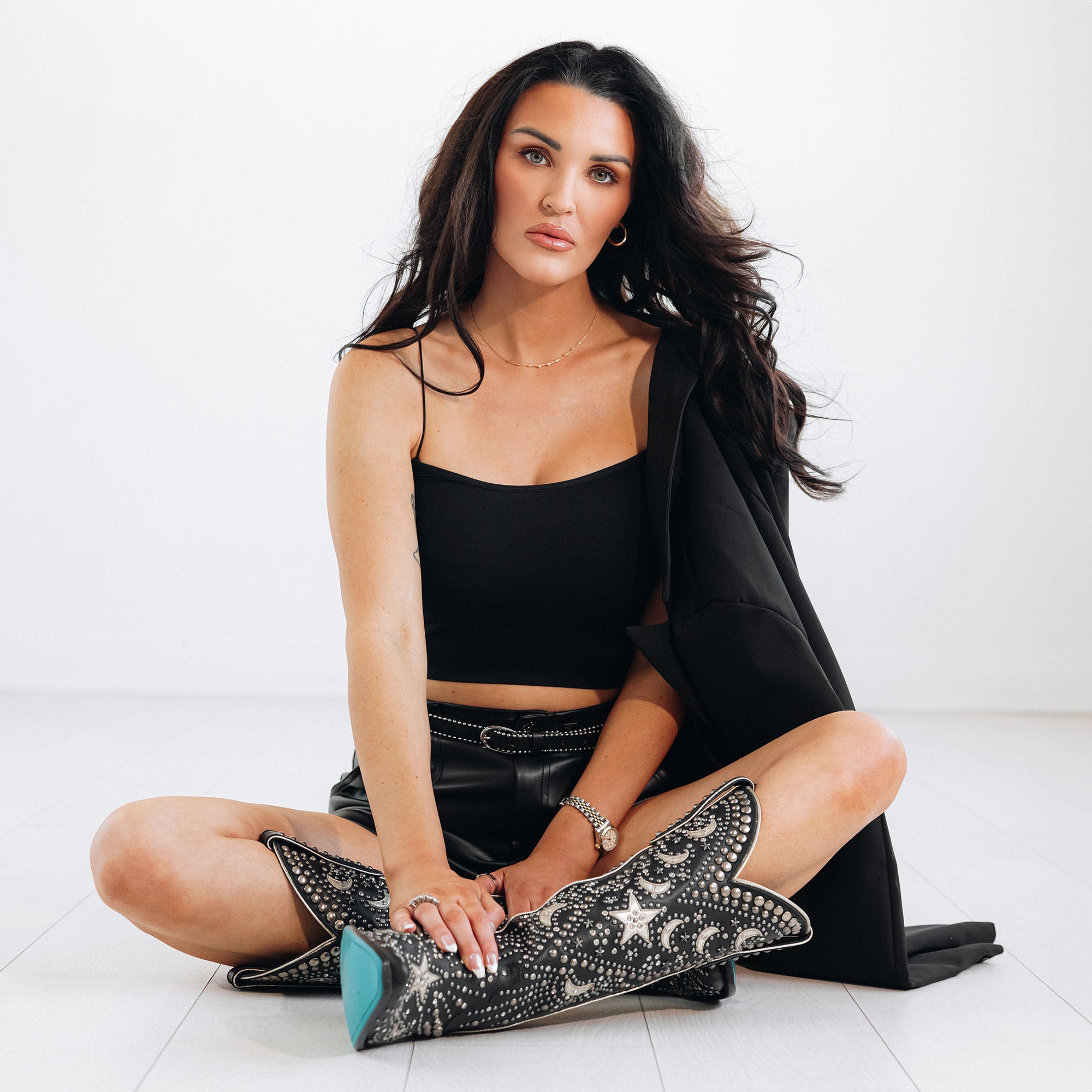 Solstice Boot - Jet Black Ladies Boot Western Fashion by Lane