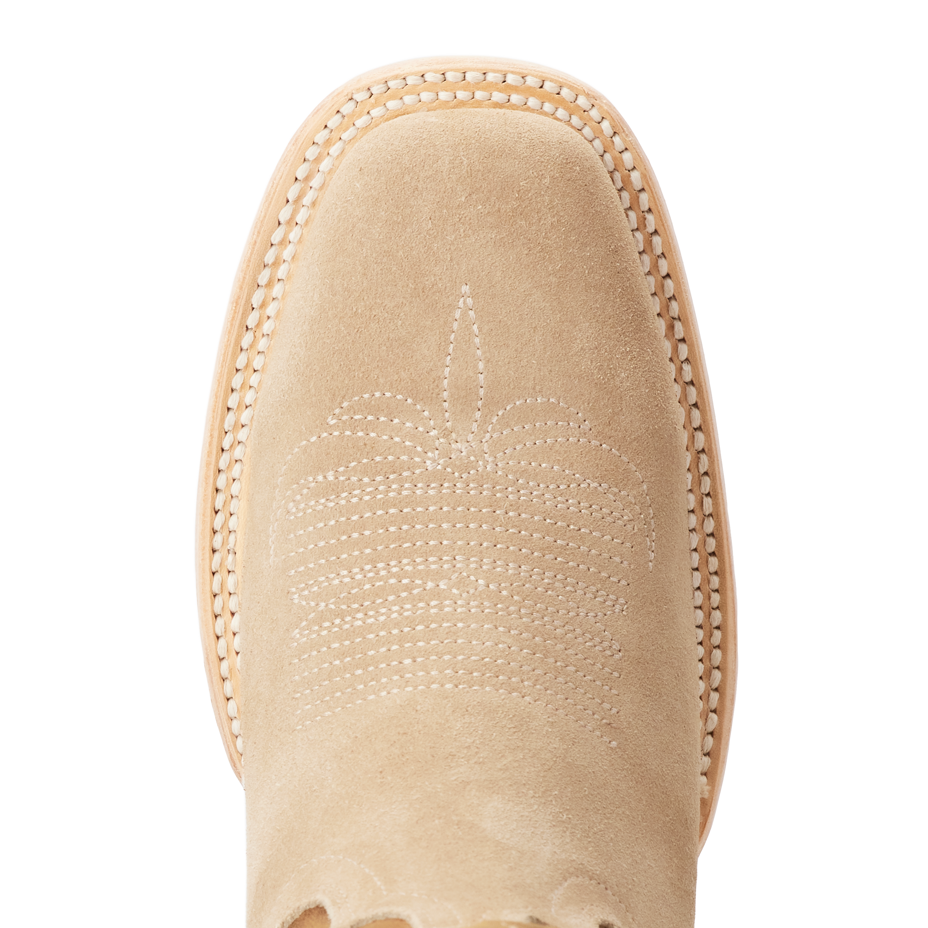 Classic Square Boot - Latte Suede and Burnt Caramel Ladies Boot Western Fashion by Lane