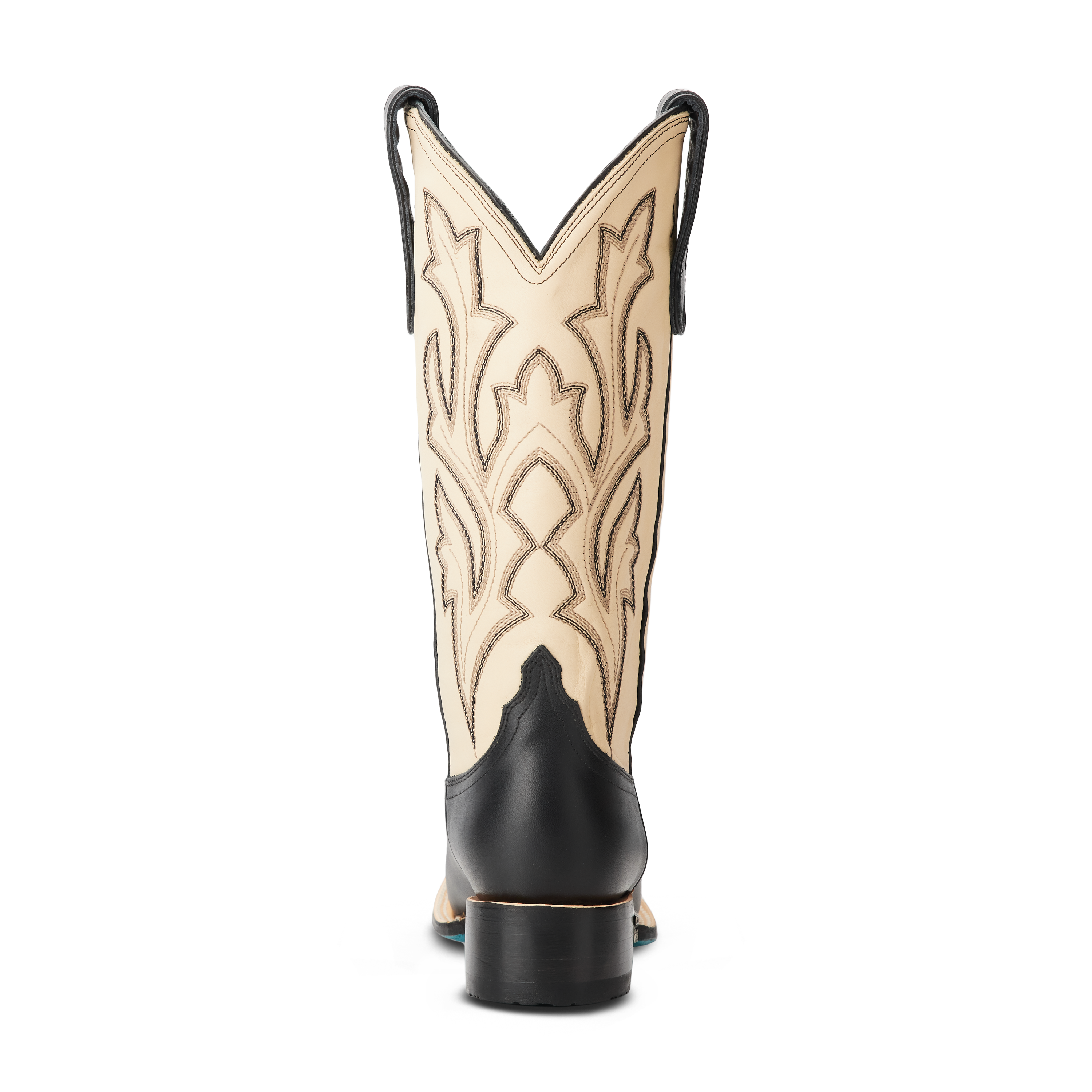Classic Square - IO Jet black & Pale Ivory Ladies Boot Western Fashion by Lane