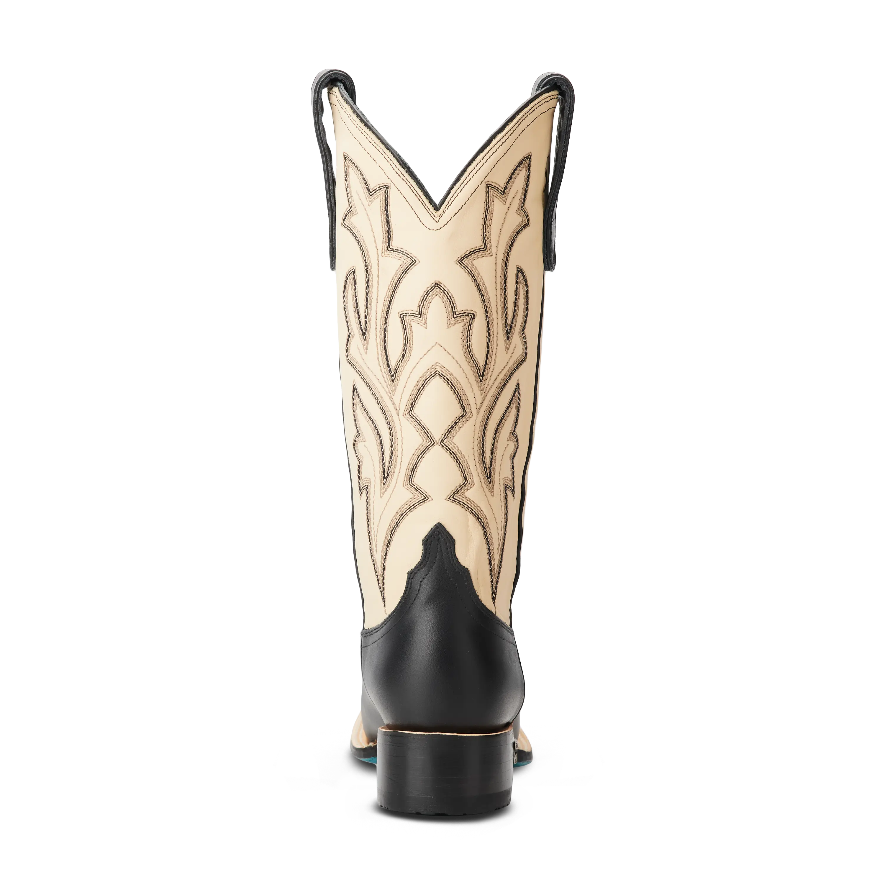 Classic Square - IO Jet black & Pale Ivory Ladies Boot Western Fashion by Lane