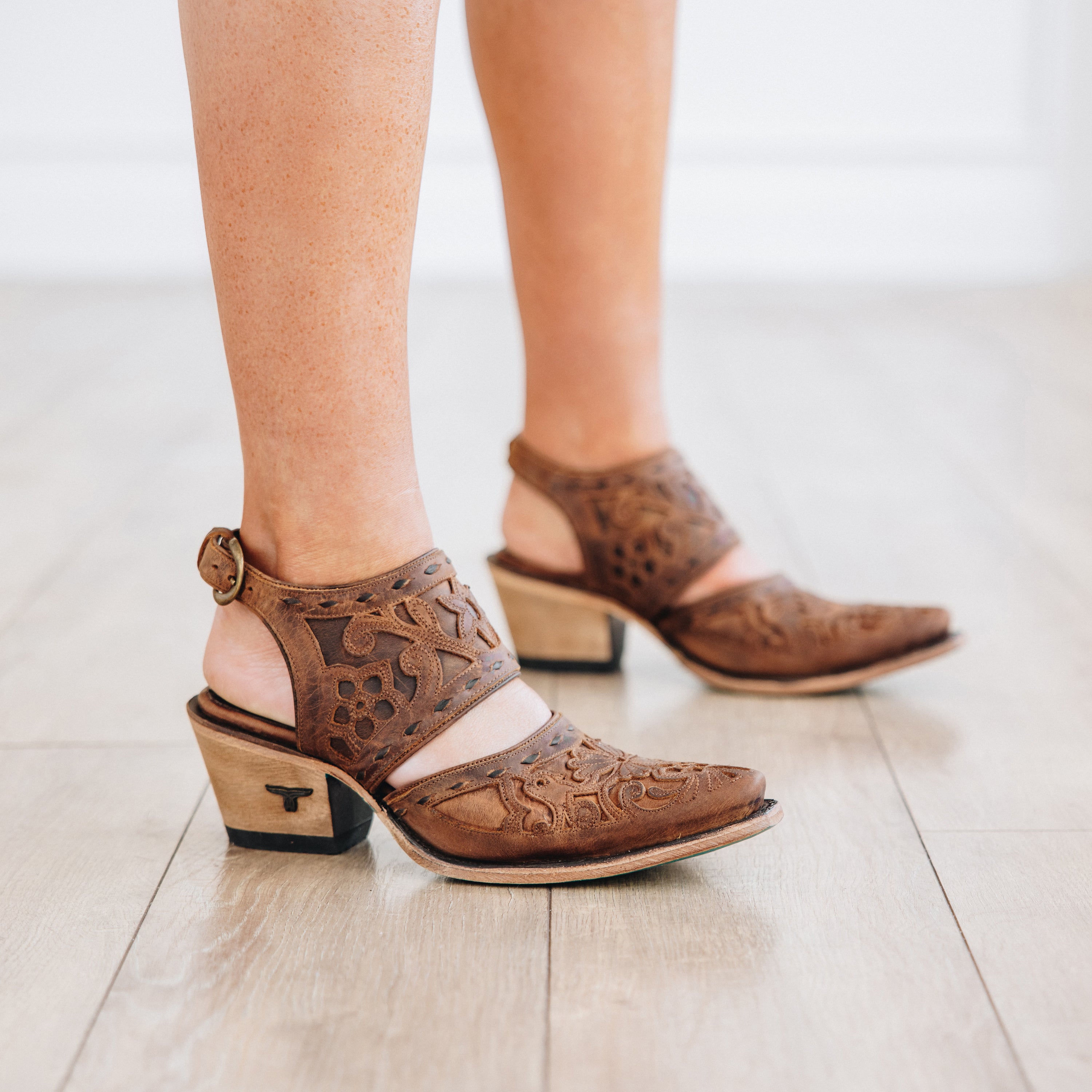 Robin Slingback Mule - Burnt Caramel Mule Western Fashion by Lane
