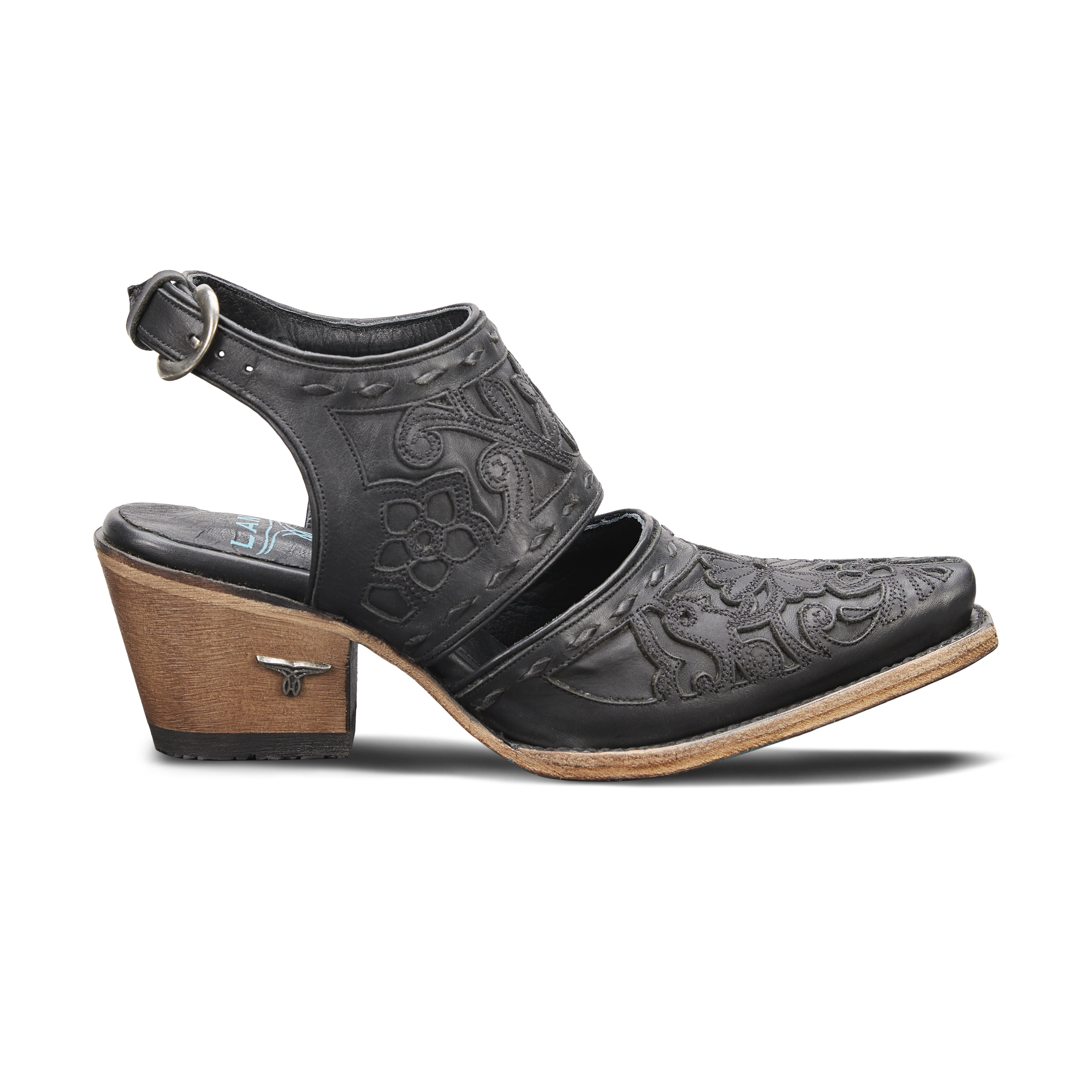 Robin Slingback Mule - Jet Black Mule Western Fashion by Lane