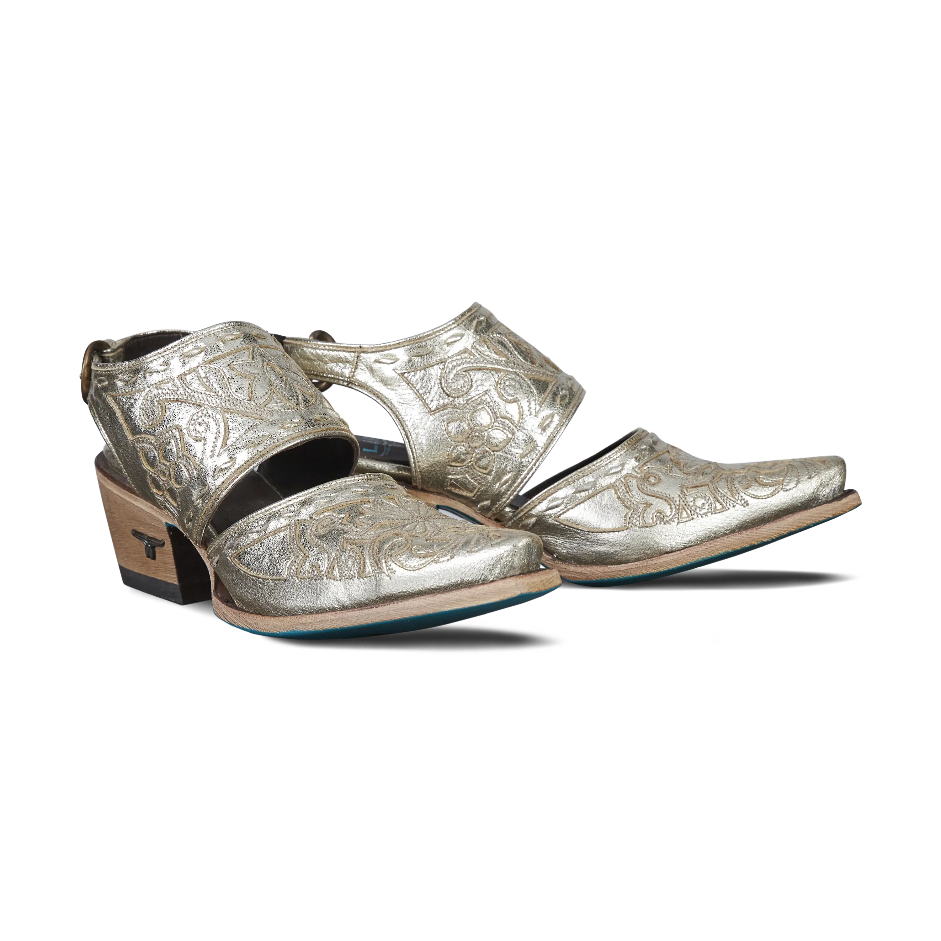 Robin Slingback Mule - Champagne Metallic Mule Champagne Metallic Western Fashion by Lane