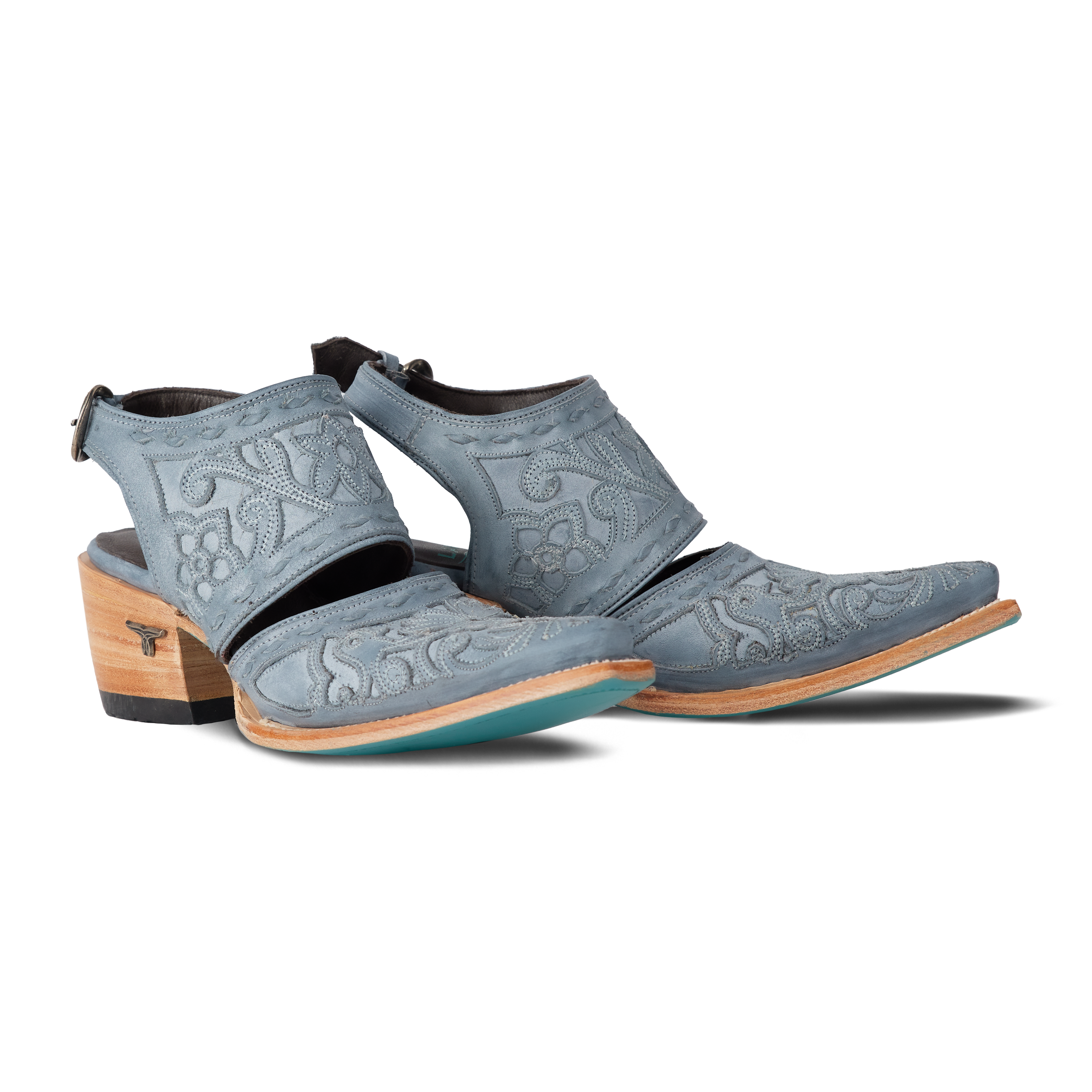 Robin Slingback Mule - Washed Denim Mule Washed Denim Western Fashion by Lane