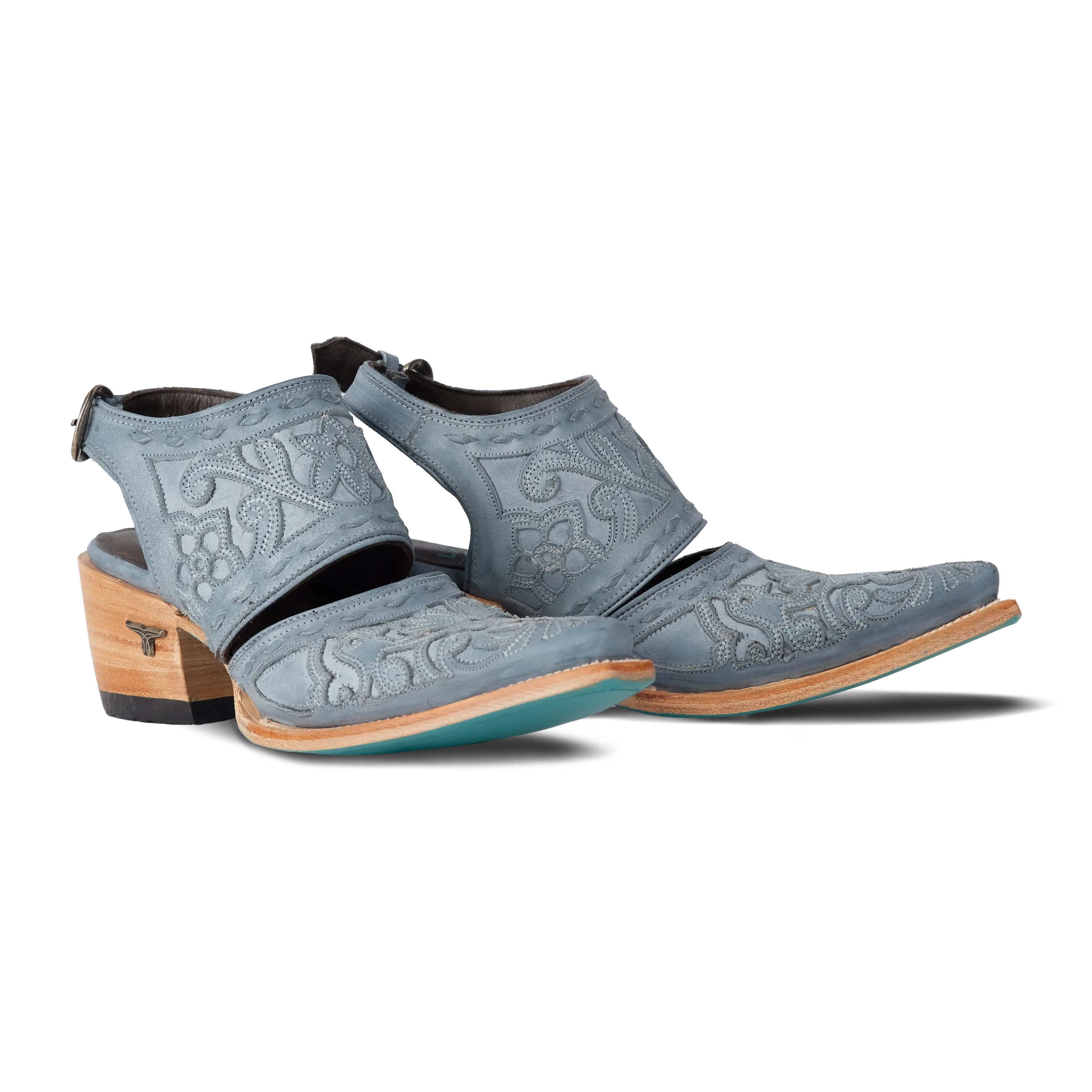 Robin Slingback Mule - Washed Denim Mule Washed Denim Western Fashion by Lane