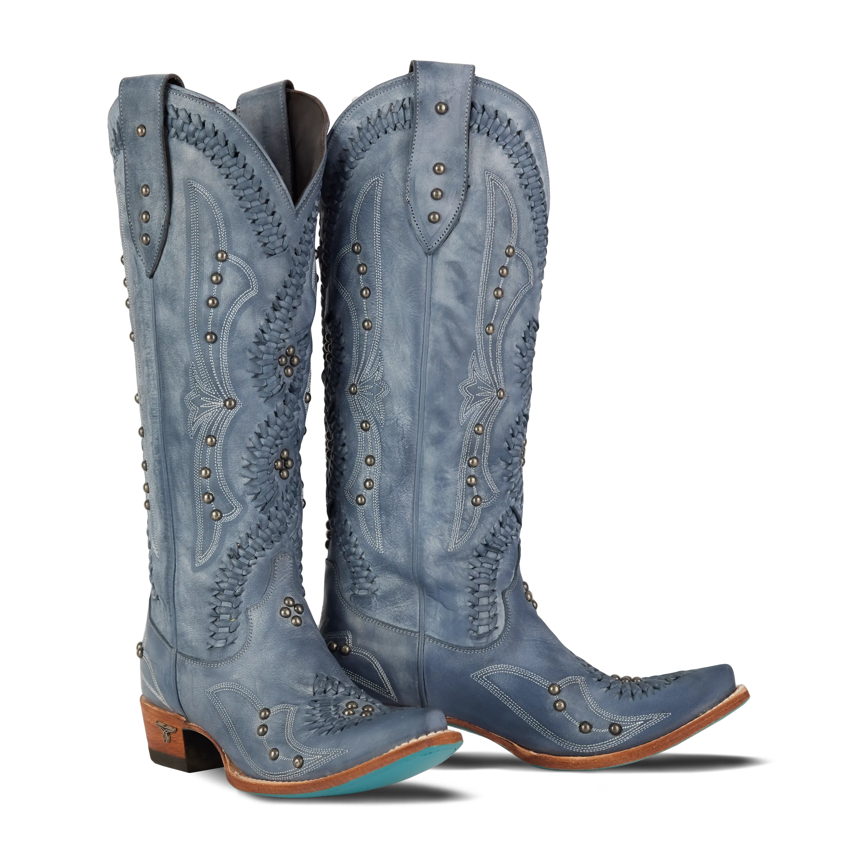 Cossette Boot - Washed Denim Ladies Boot Washed Denim Western Fashion by Lane