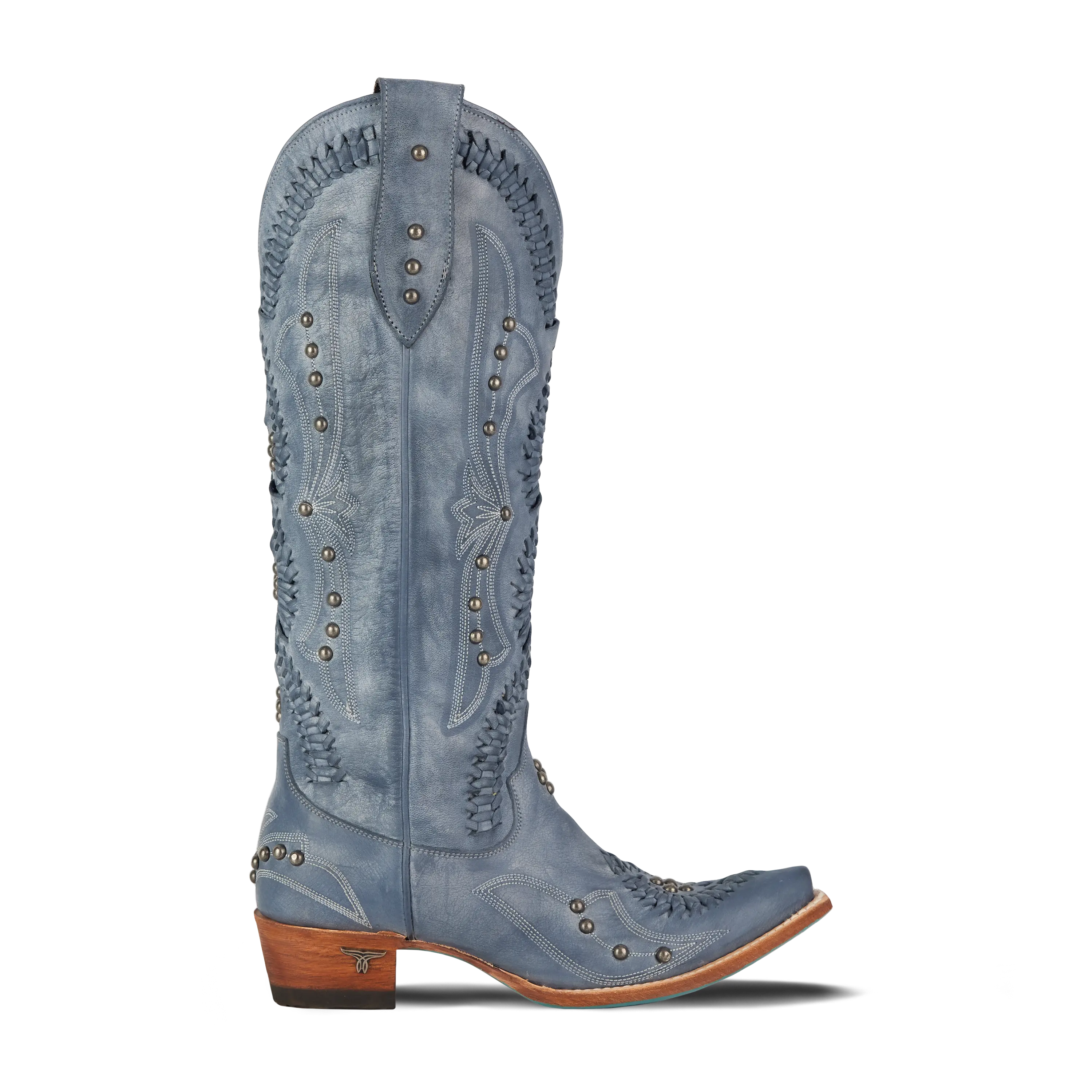 Cossette Boot - Washed Denim Ladies Boot Western Fashion by Lane
