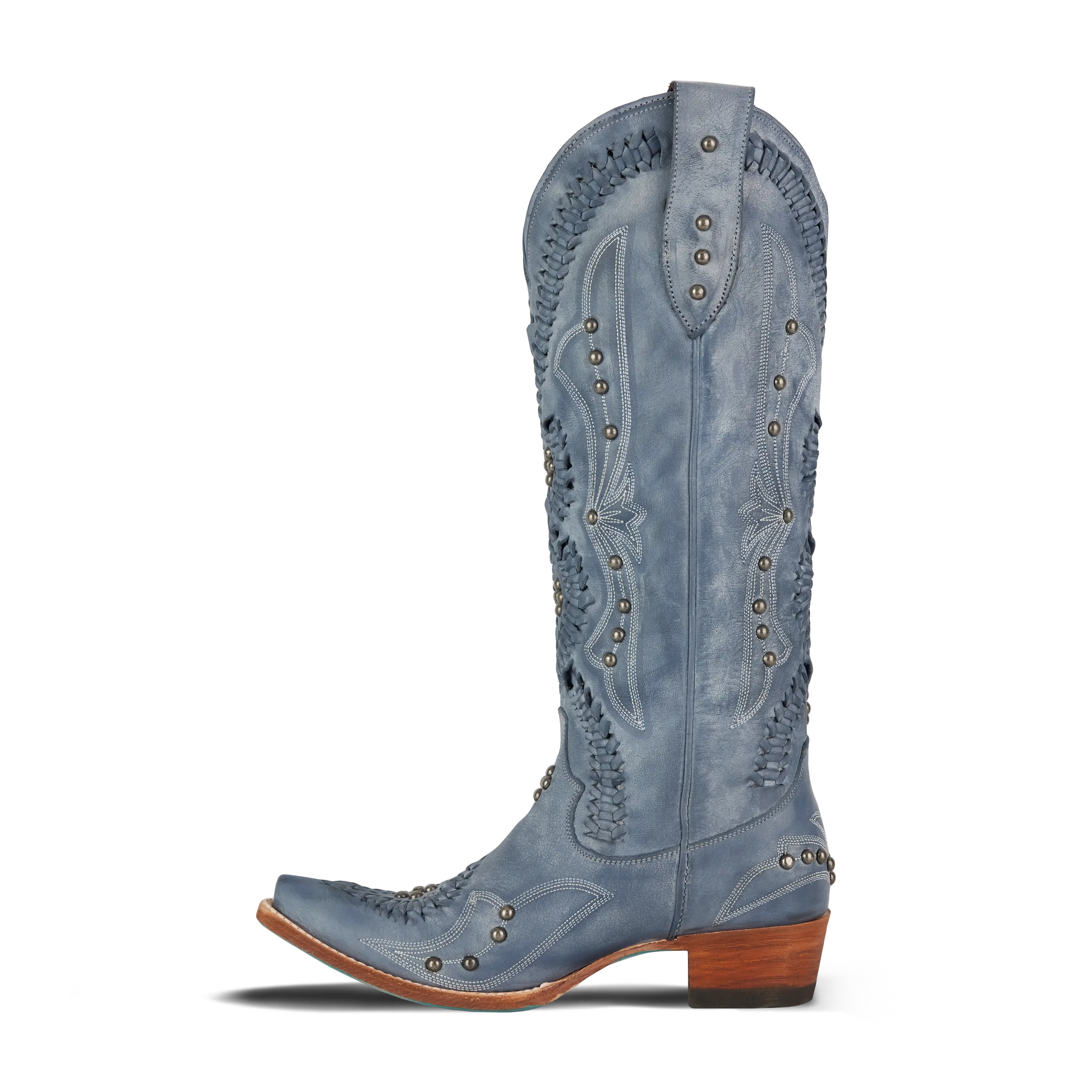 Cossette Boot - Washed Denim Ladies Boot Western Fashion by Lane