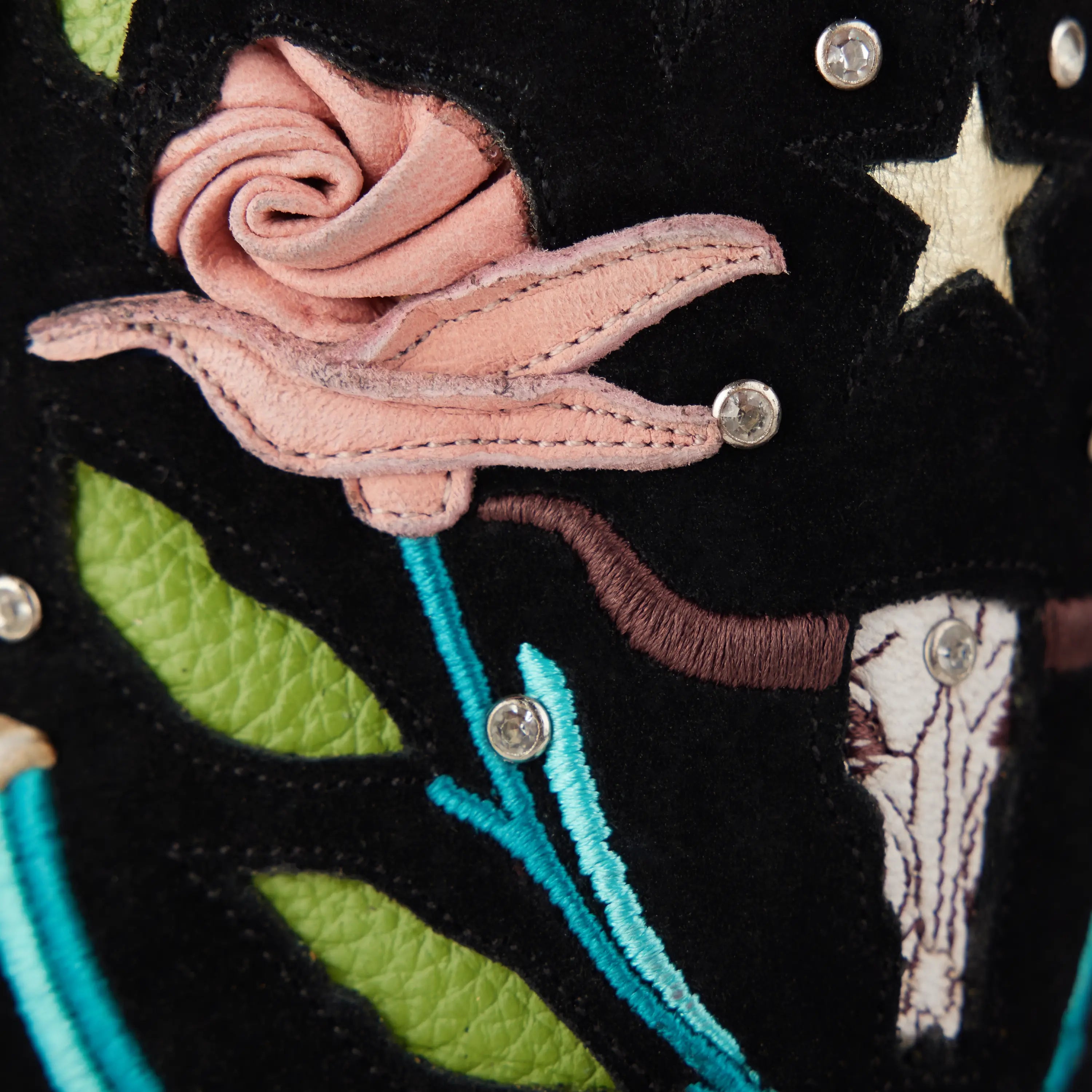 Stars Align Boot - Jet Black & Ceramic Crackle Ladies Boot Western Fashion by Lane