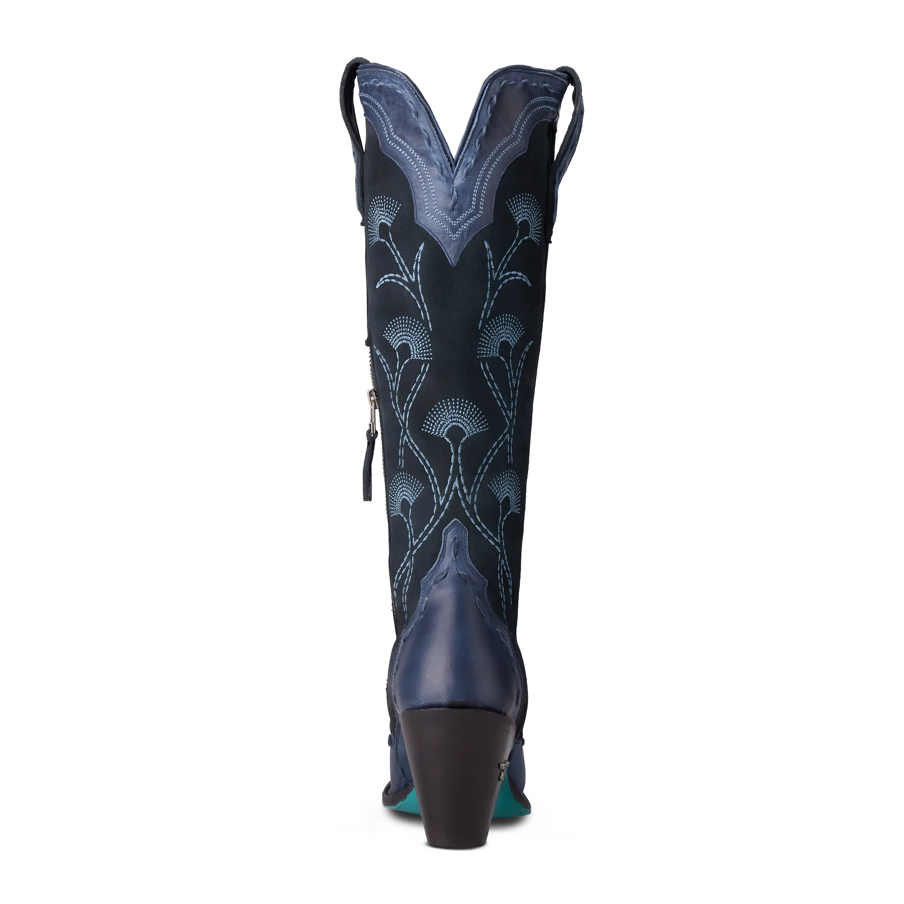 Tessa Knee High - Navy Suede Ladies Boot Western Fashion by Lane
