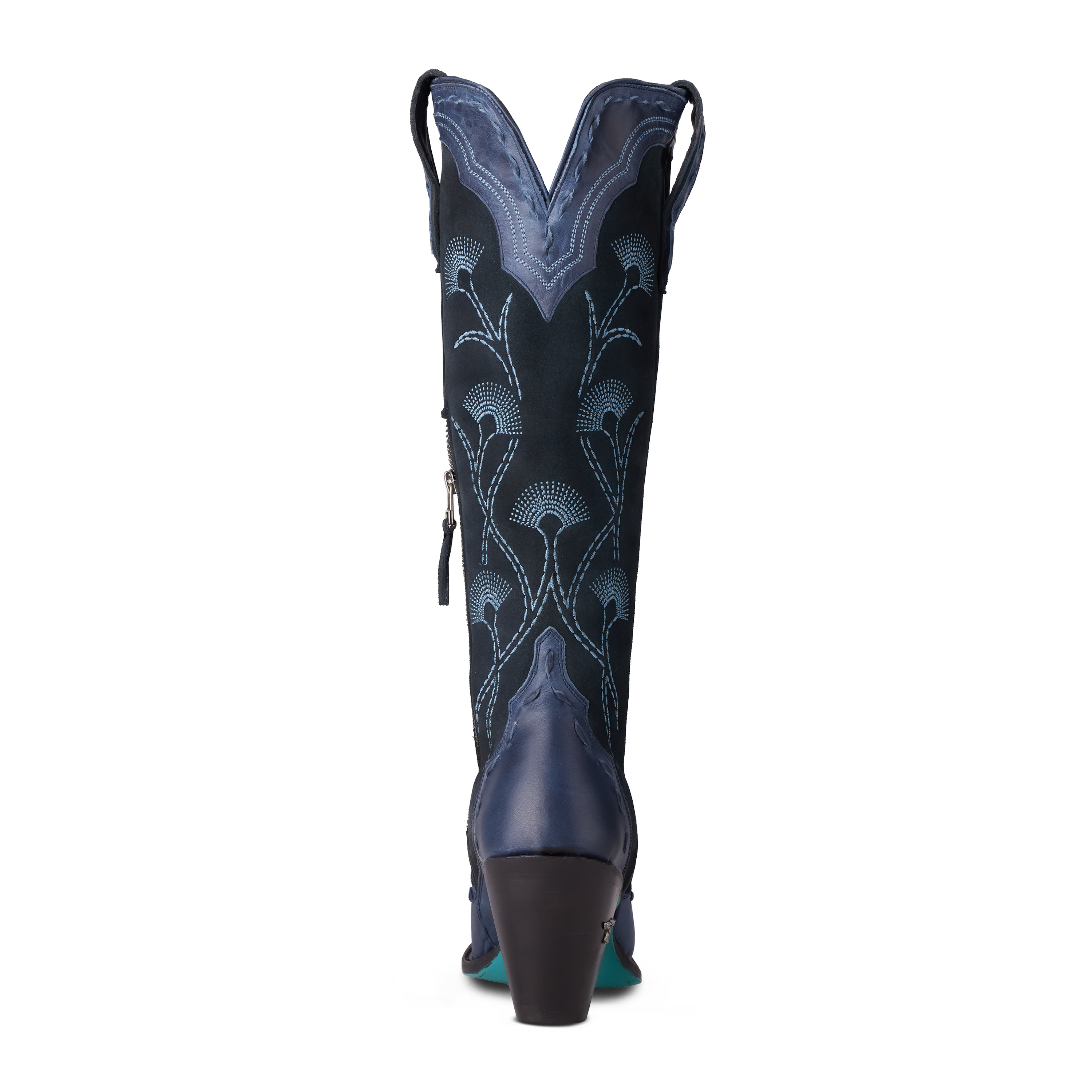Tessa Knee High - Navy Suede Ladies Boot Western Fashion by Lane