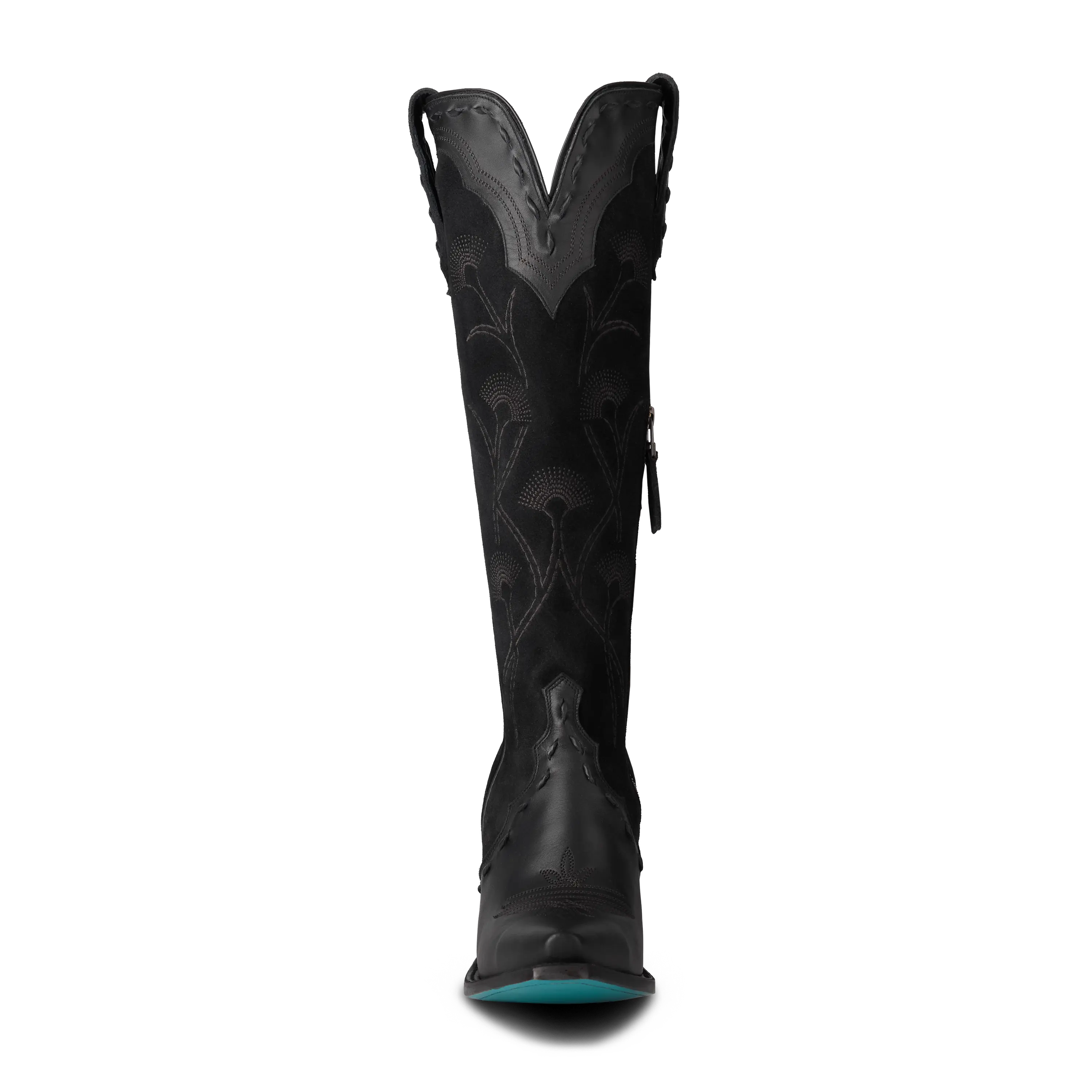 Tessa Knee High - Jet Black Ladies Boot Western Fashion by Lane