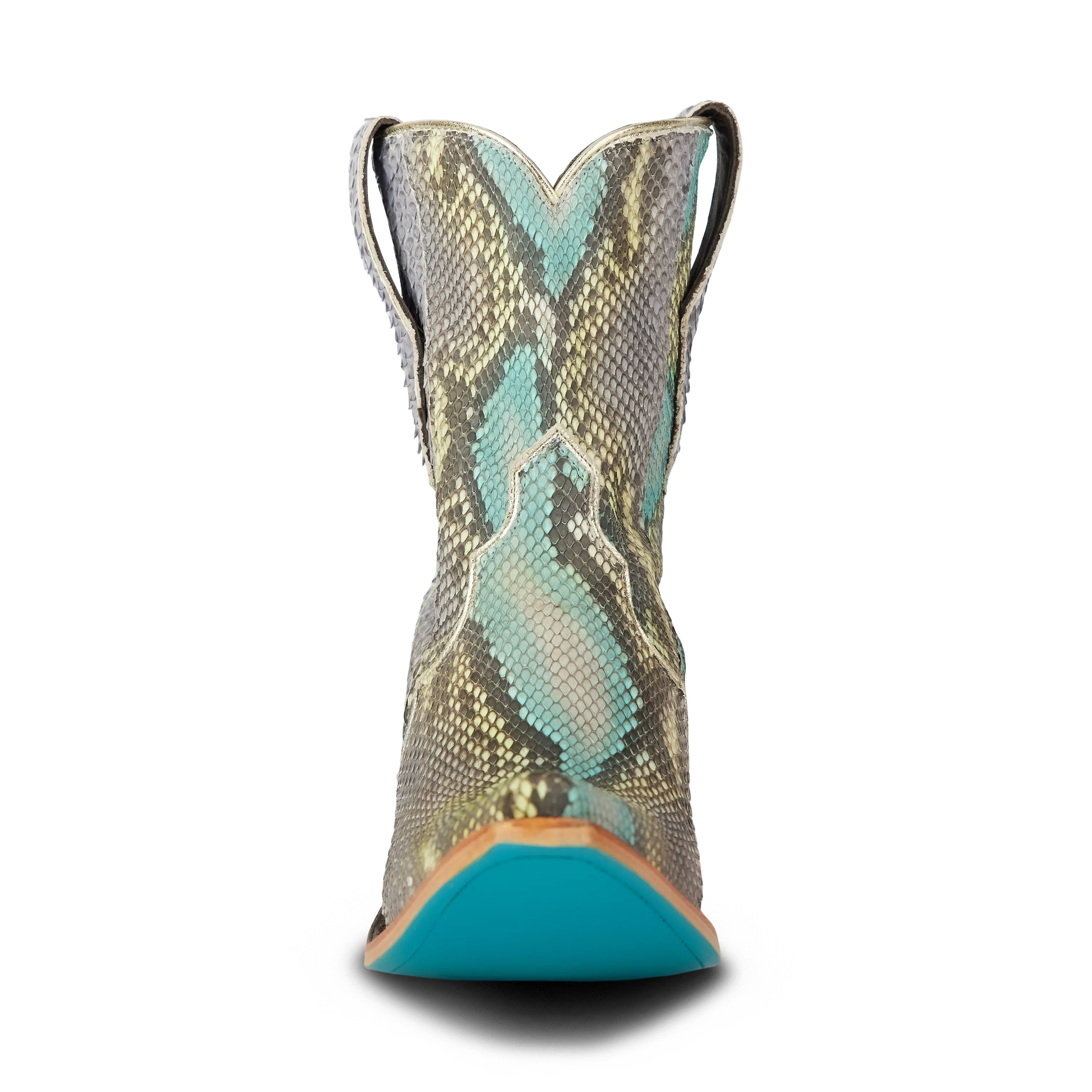 Vickson Exotic Bootie - Blue Watercolor Ladies Bootie Western Fashion by Lane