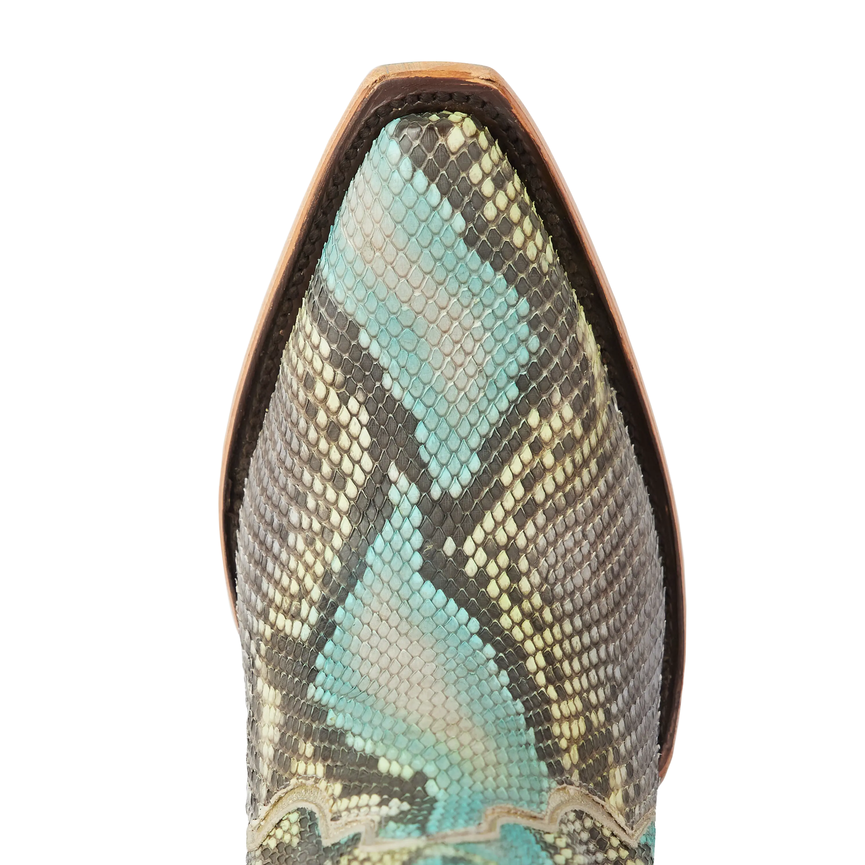Vickson Exotic Bootie - Blue Watercolor Ladies Bootie Western Fashion by Lane