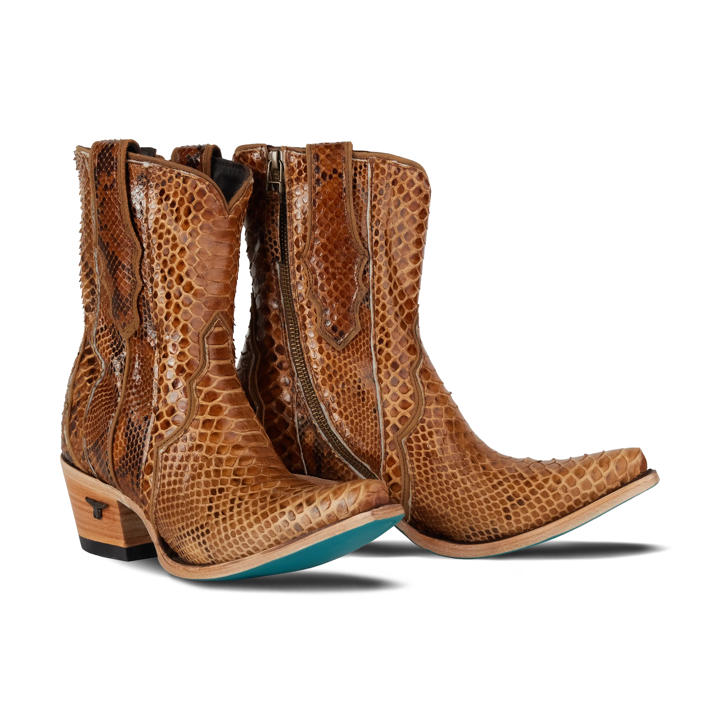 Vickson Exotic Bootie - Copperhead Ladies Bootie Western Fashion by Lane