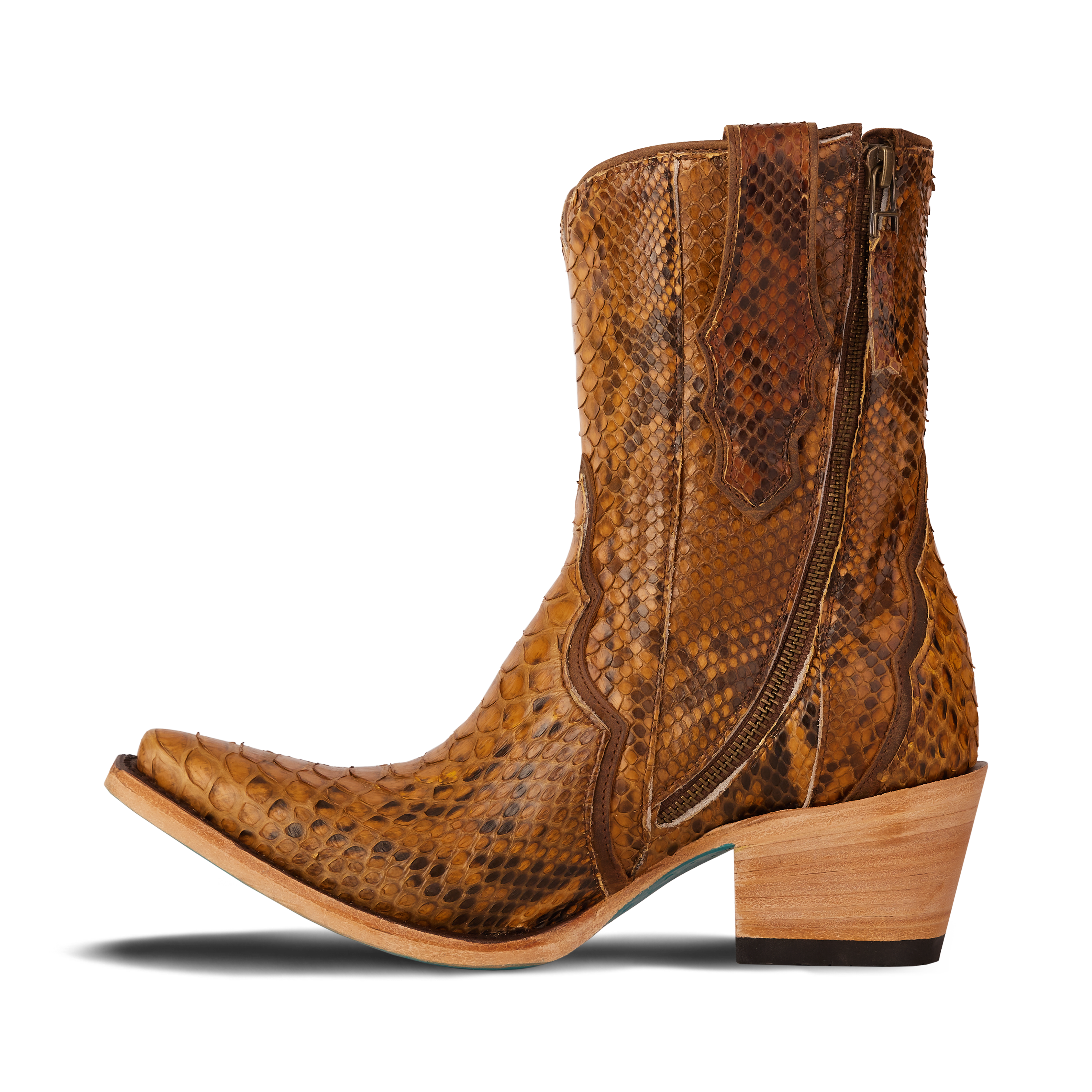 Vickson Exotic Bootie - Copperhead Ladies Bootie Western Fashion by Lane