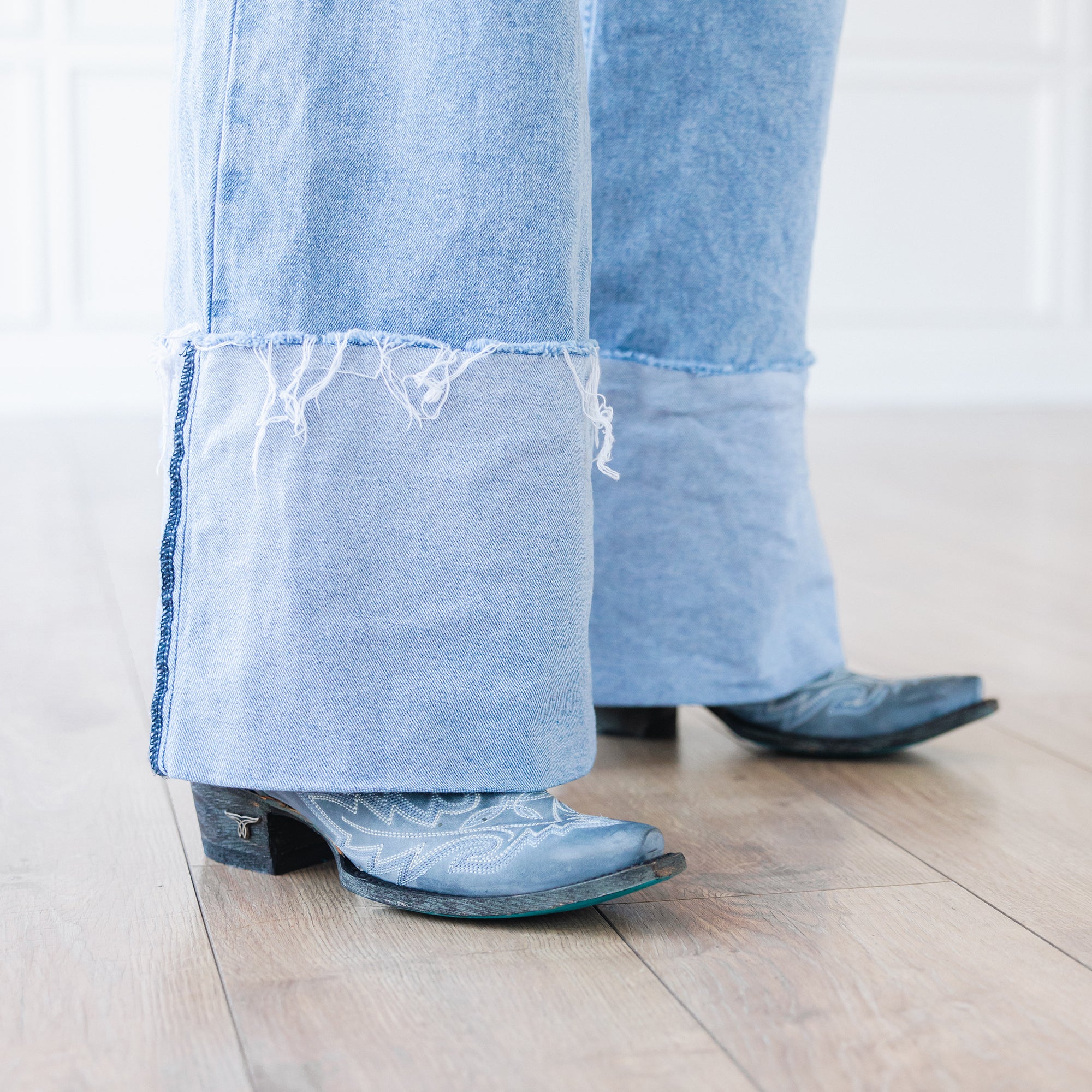 Lexington Boot - Washed Denim Ladies Boot Western Fashion by Lane
