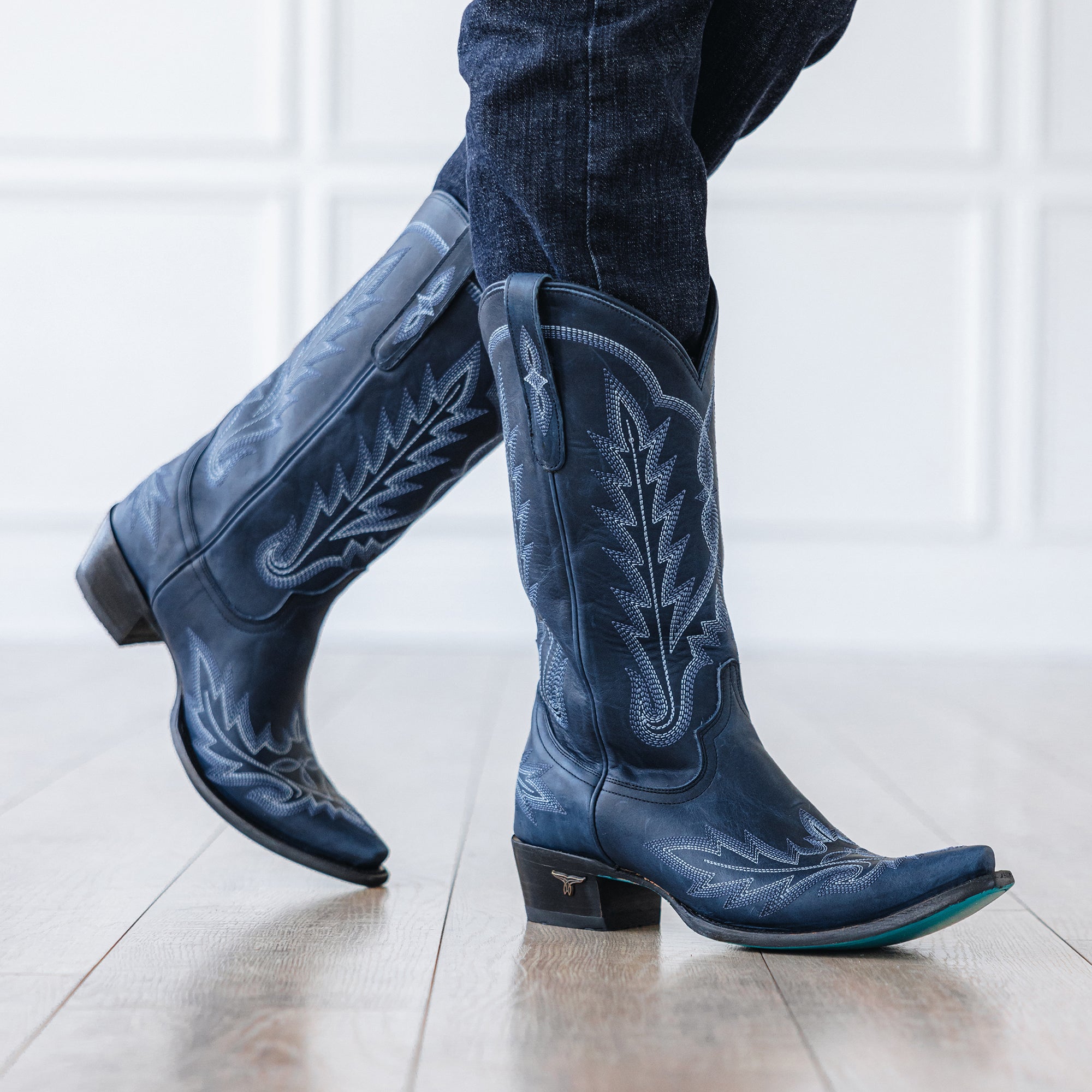 Lexington Boot - Midnight Navy Ladies Boot Western Fashion by Lane