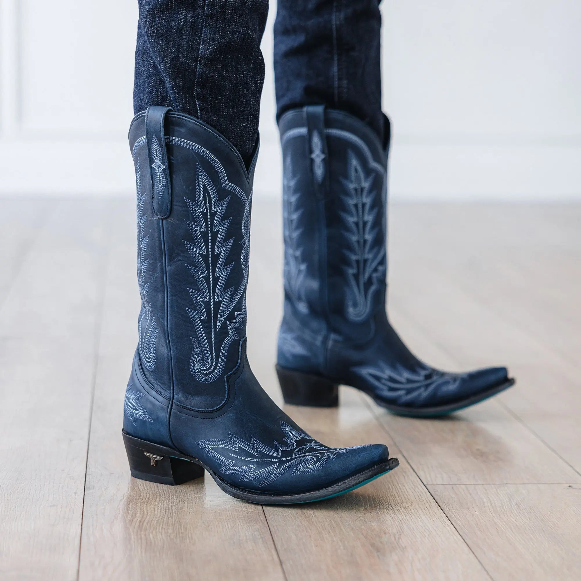 Lexington Boot - Midnight Navy Ladies Boot Western Fashion by Lane