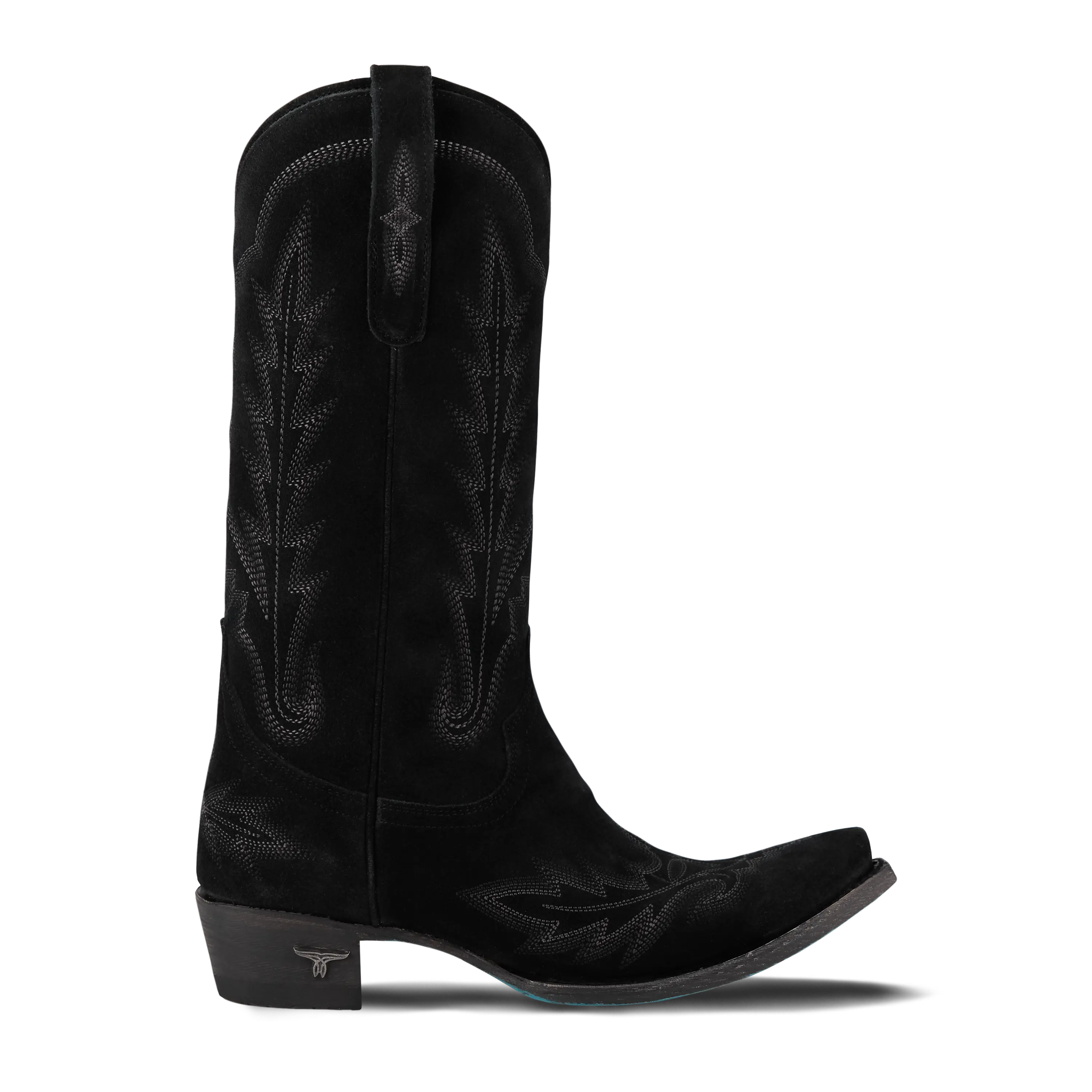 Lexington Boot - Soft Black Suede Ladies Boot Western Fashion by Lane