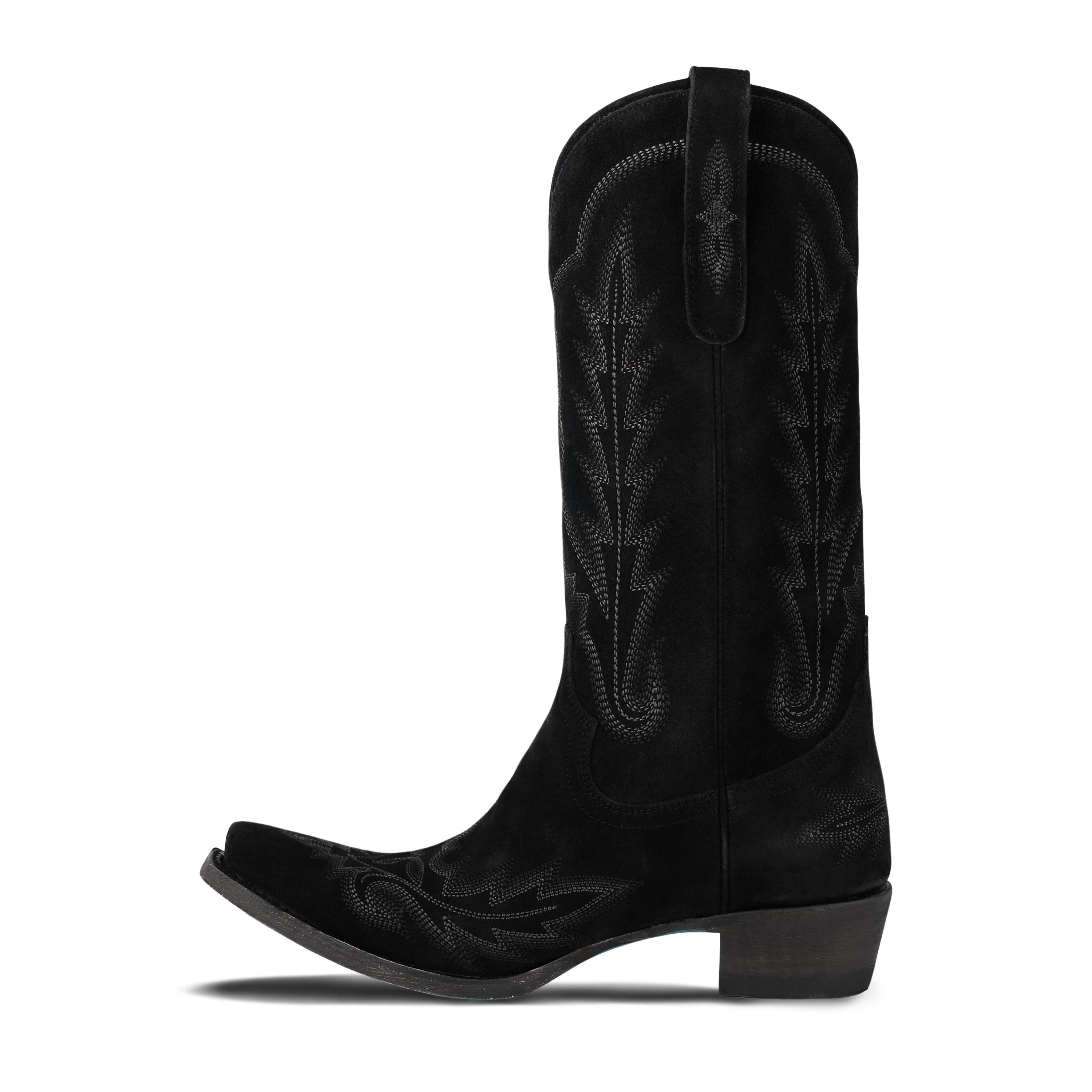 Lexington Boot - Soft Black Suede Ladies Boot Western Fashion by Lane