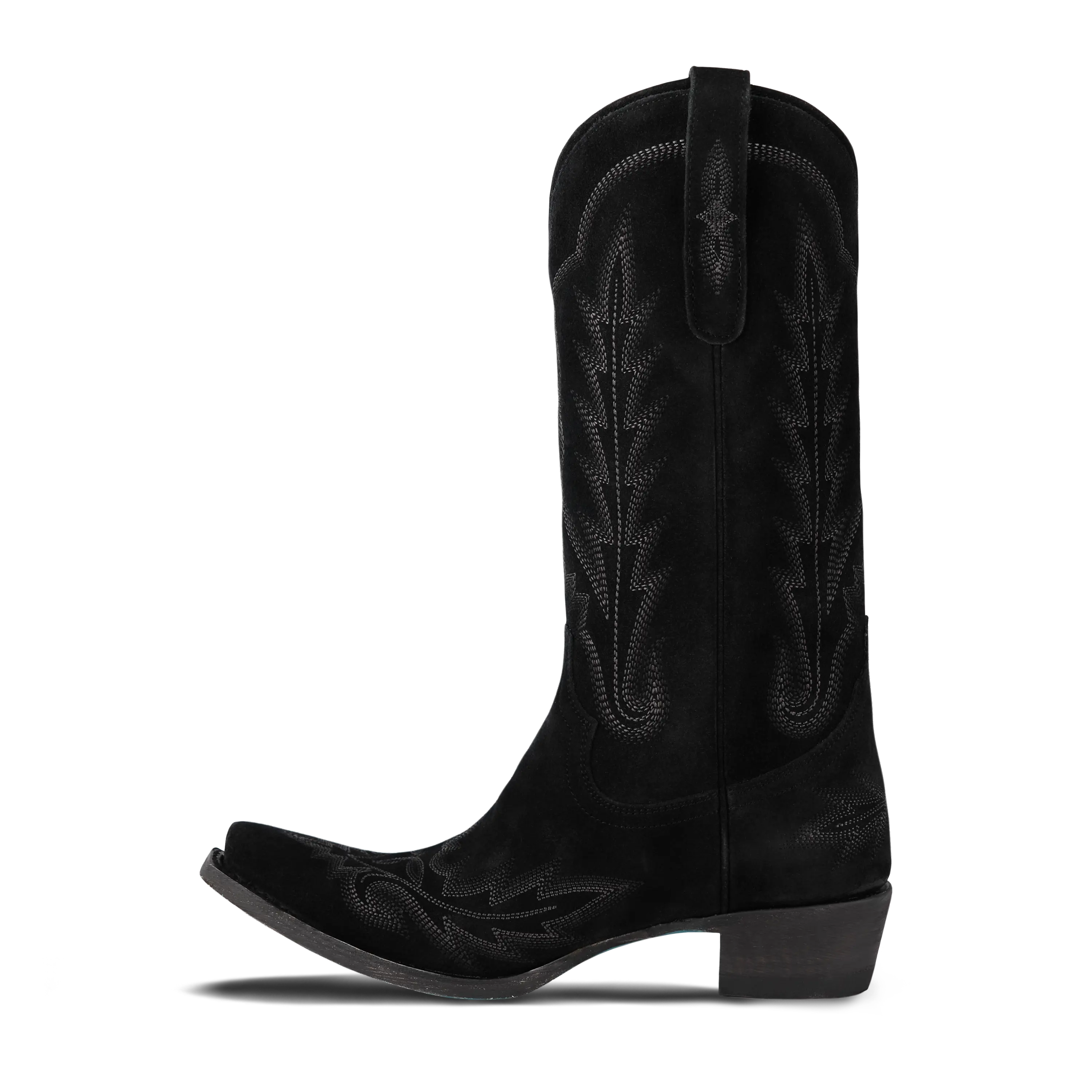 Lexington Boot - Soft Black Suede Ladies Boot Western Fashion by Lane