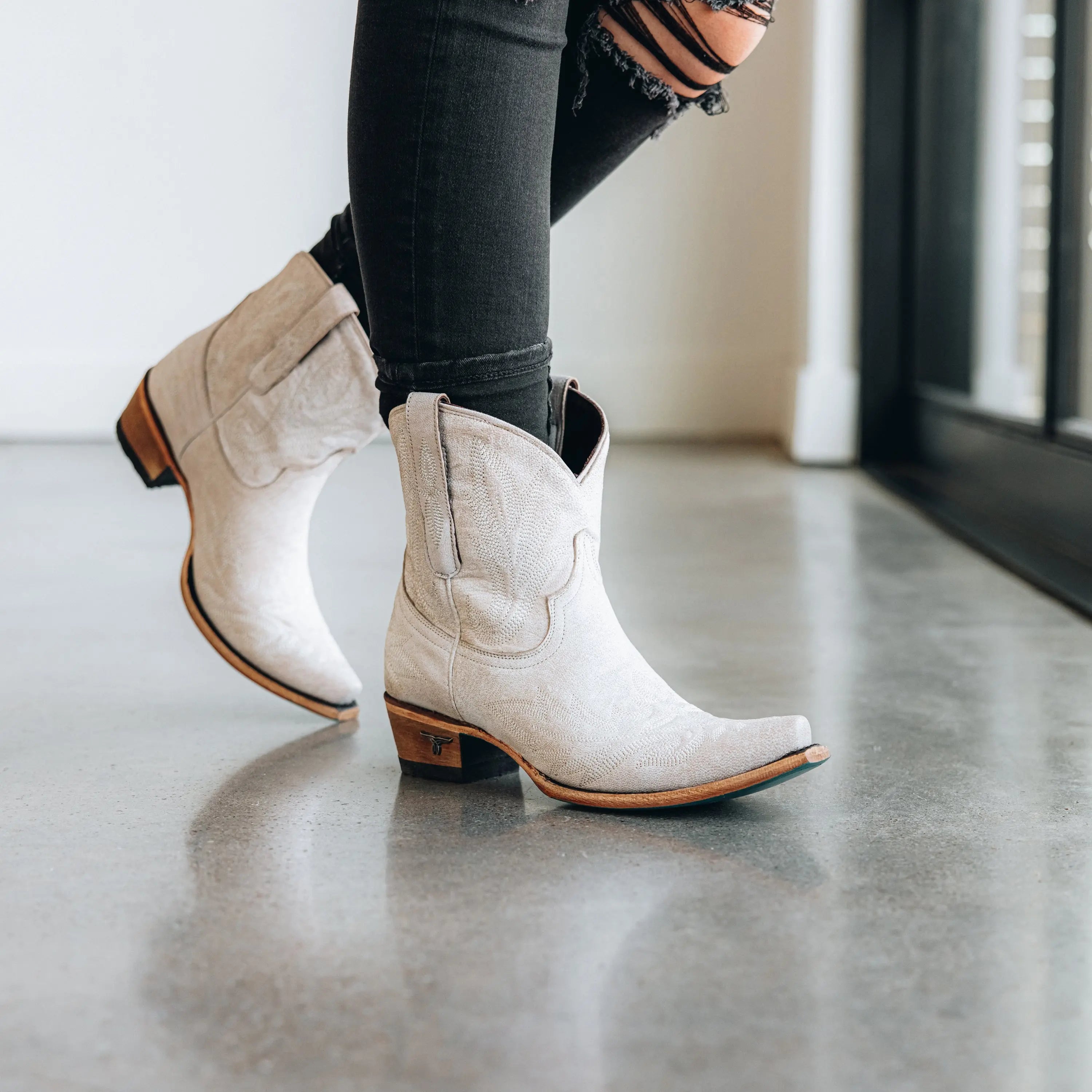 Lexington Bootie - Ceramic Crackle Ladies Bootie Western Fashion by Lane