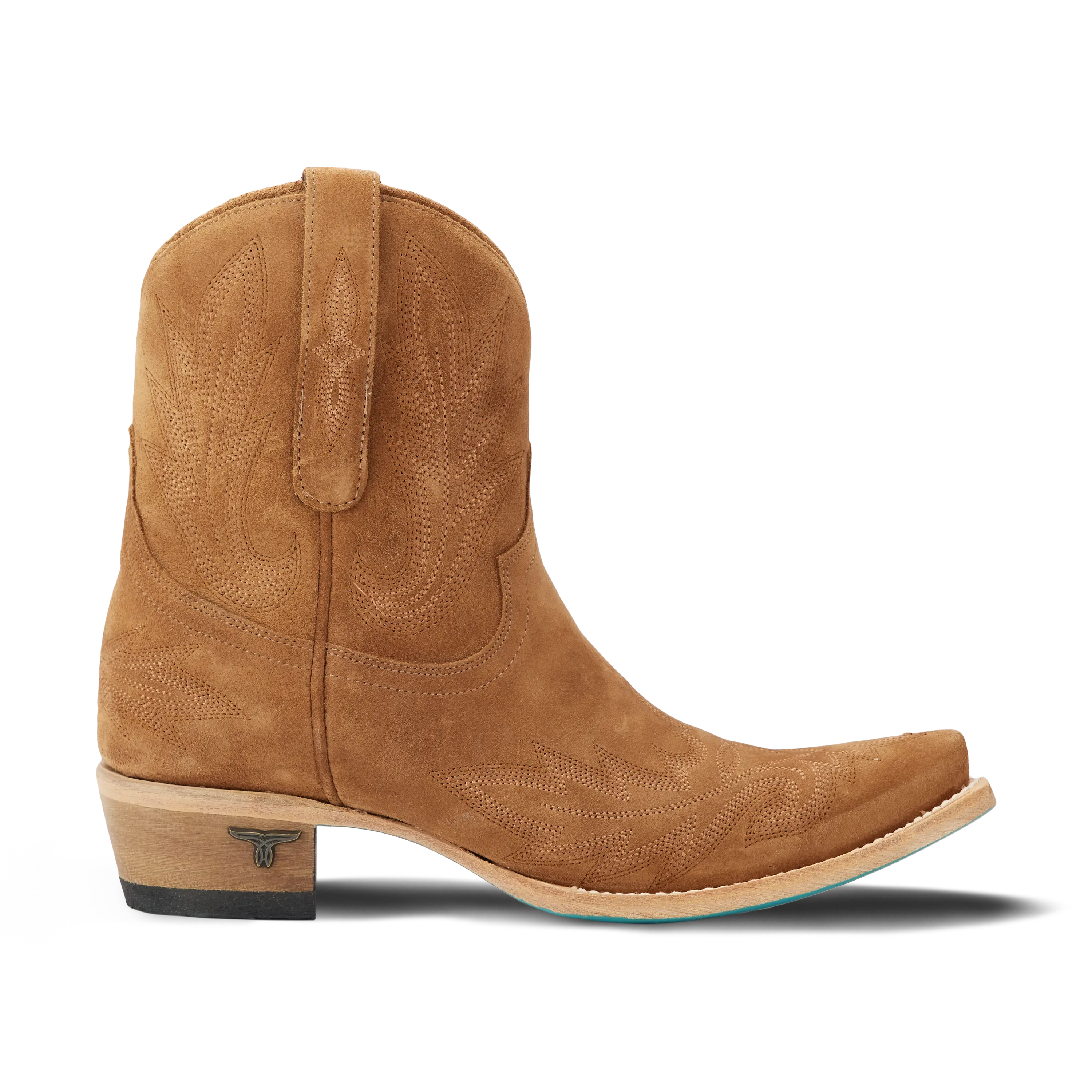 Lexington Bootie - Toffee Suede Ladies Bootie Western Fashion by Lane