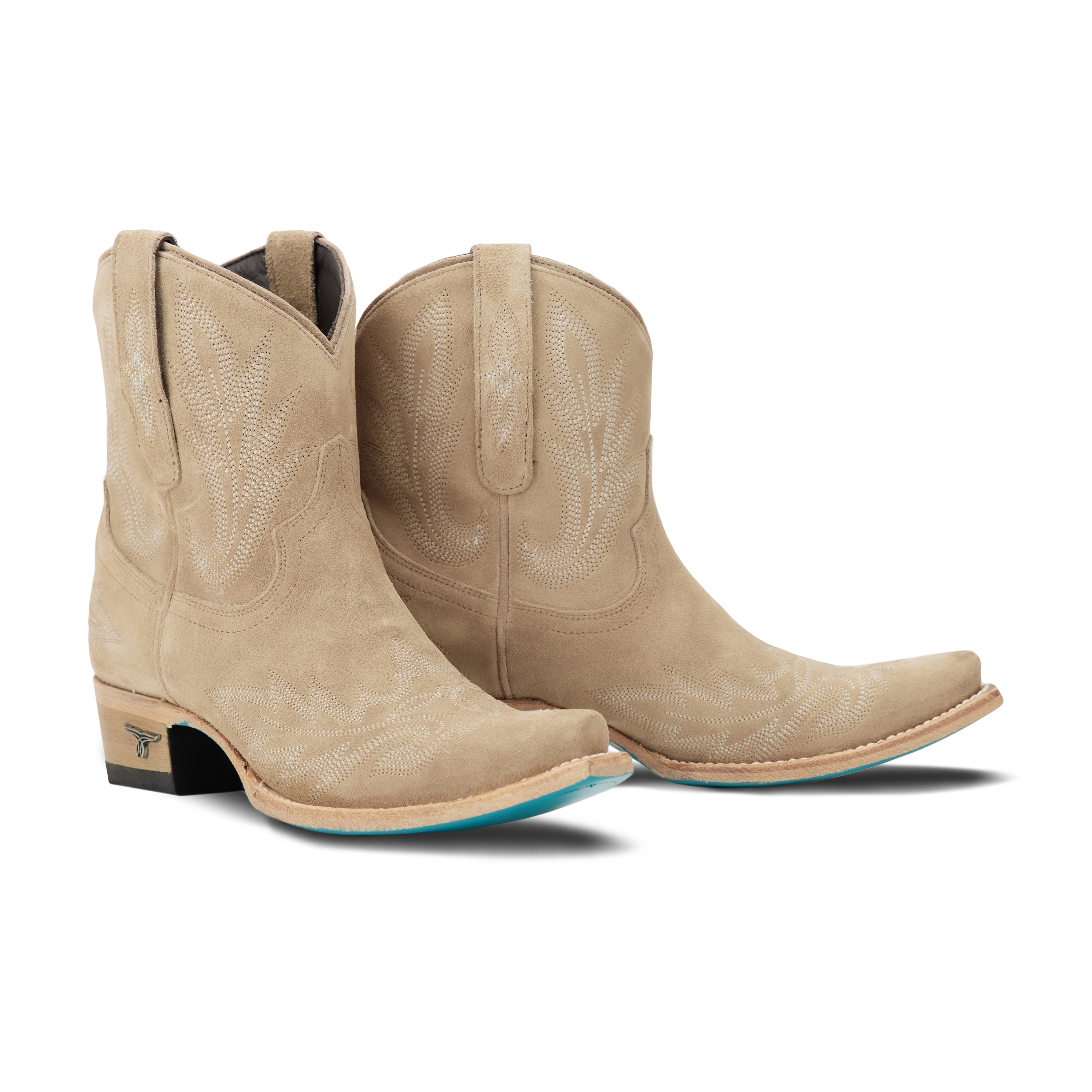 Lexington Bootie - Latte Suede Ladies Bootie Western Fashion by Lane