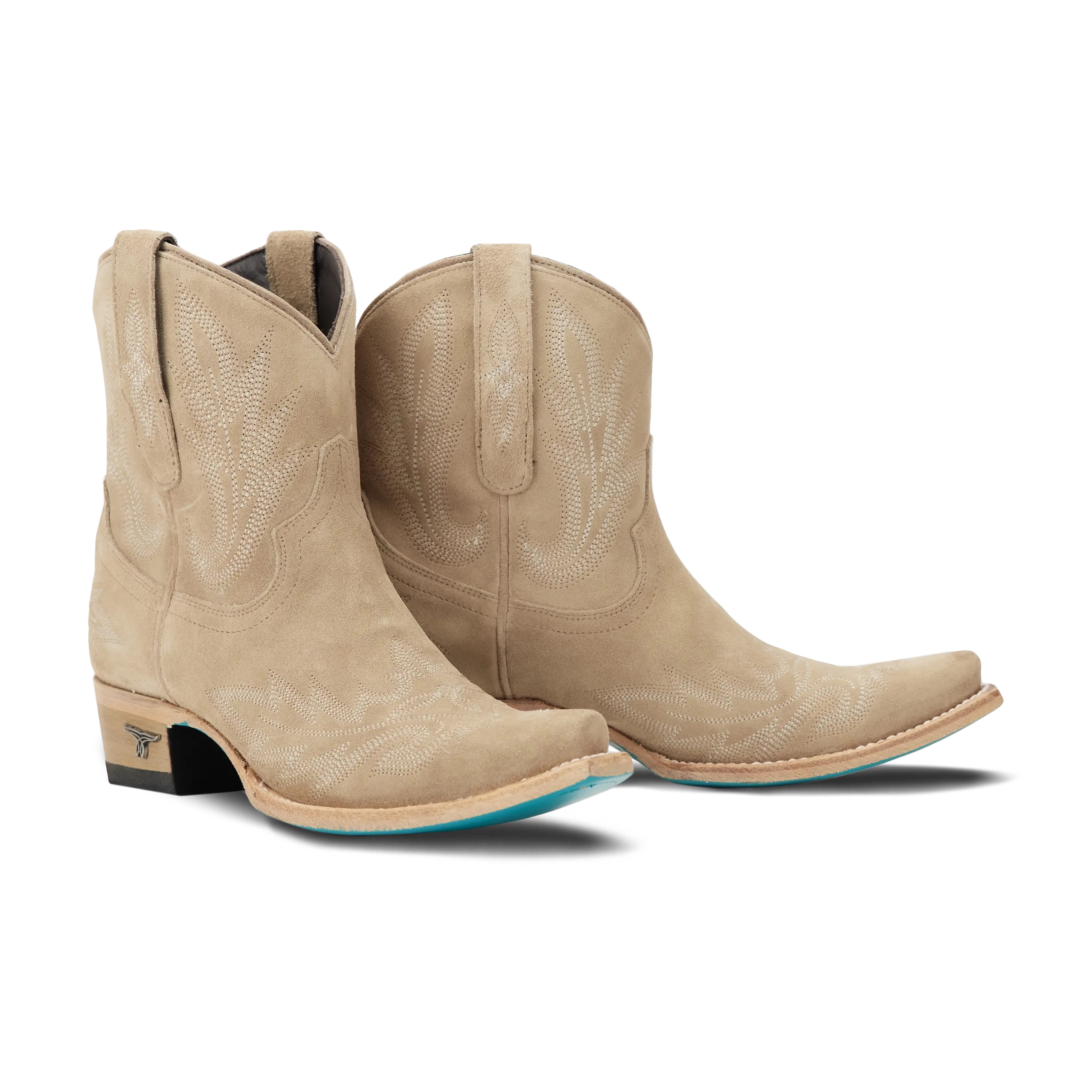 Lexington Bootie - Latte Suede Ladies Bootie Western Fashion by Lane